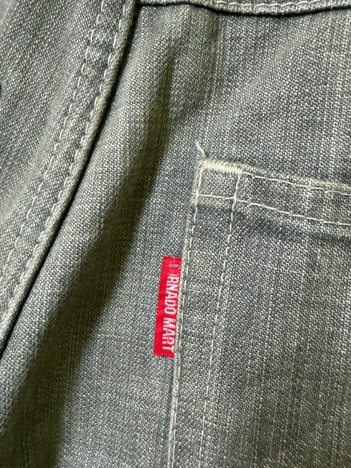 Tornado Mart Flare Tornado Mart Double Laced Denim jeans Size US 29 - 10 Thumbnail