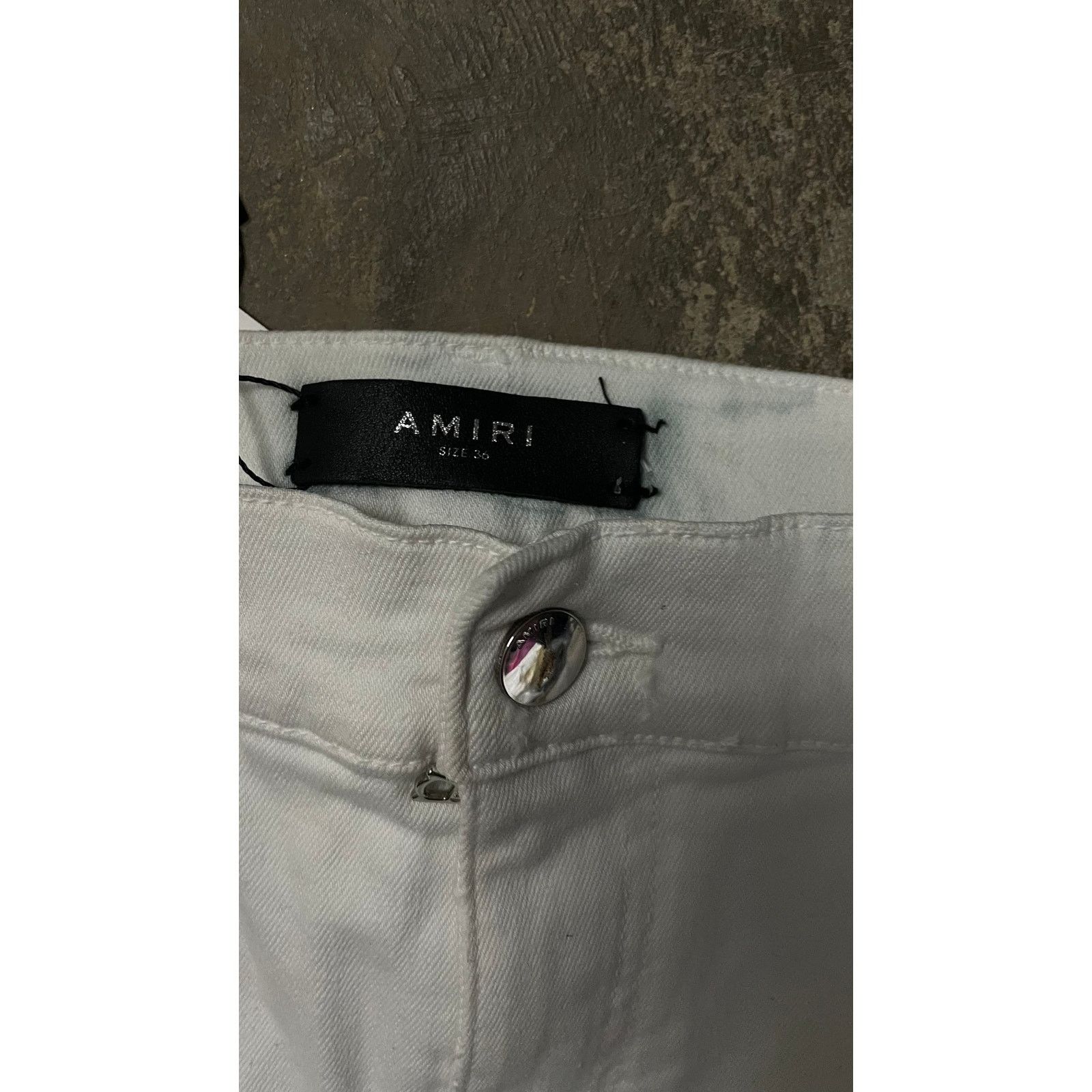 Amiri Amiri Jeans White Black Stripe Used 36 Size US 36 / EU 52 - 2 Thumbnail