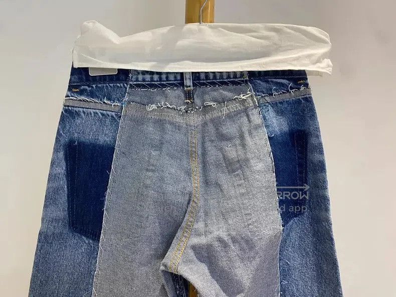 Maison Margiela Maison Margiela Washed Deconstructed Denim Pants. Size US 38 / EU 54 - 4 Thumbnail