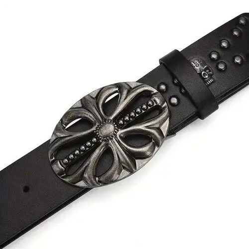 Other PU Leather Belt Riveted 120 cm Size ONE SIZE - 6 Thumbnail
