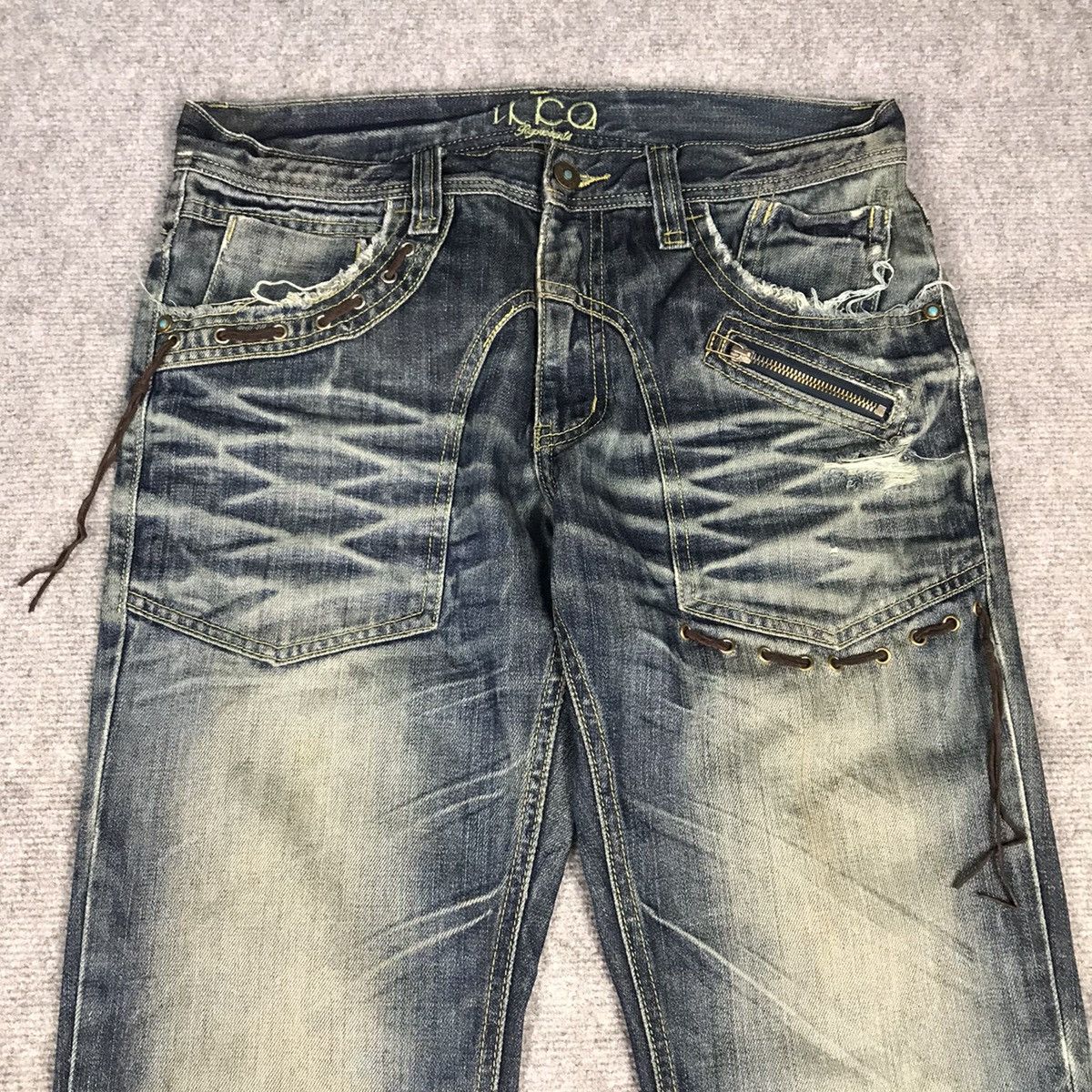 Japanese Brand × Vintage JAPANESE STYLE DENIM DISTRESSED PUNK JAPAN PANTS Size US 31 - 3 Thumbnail