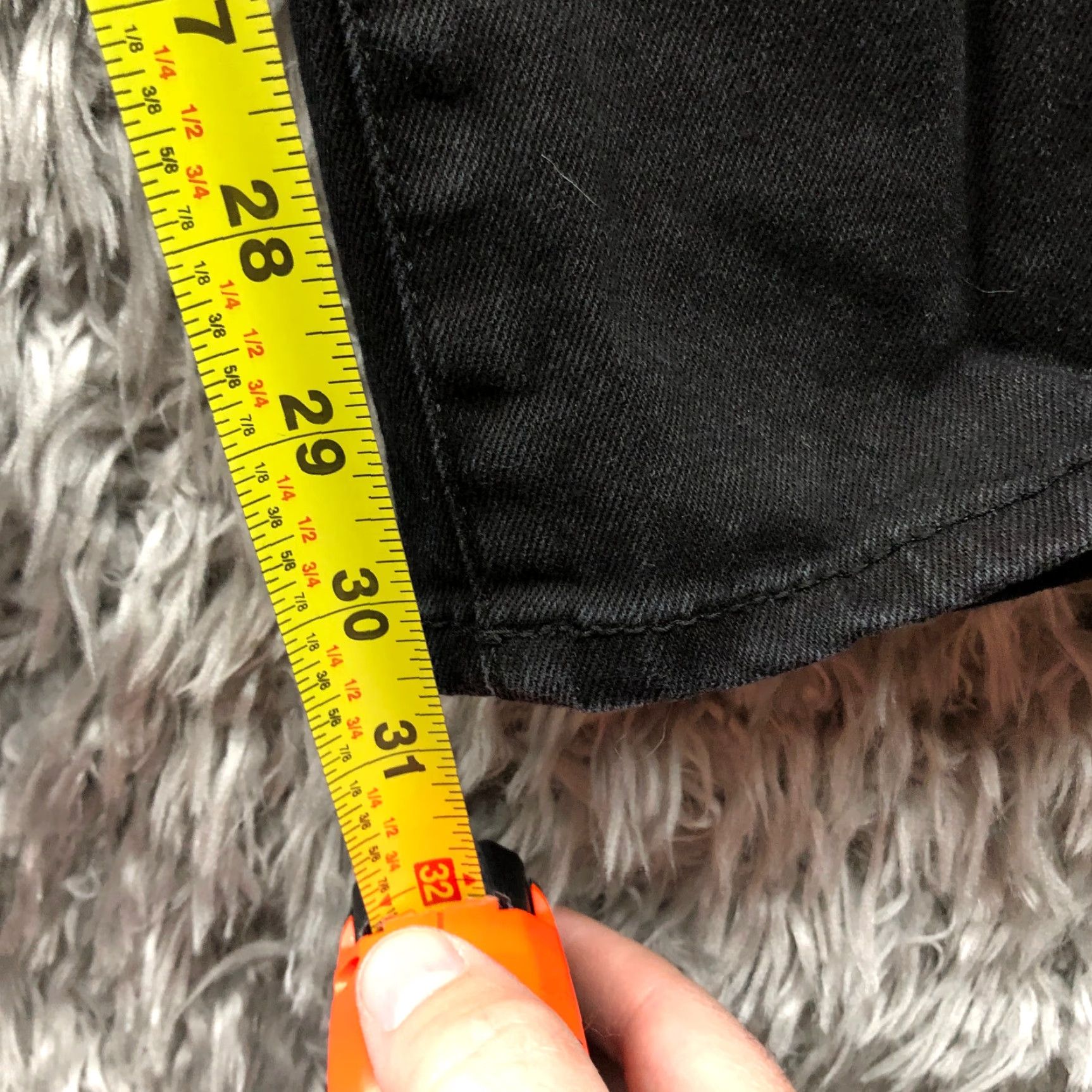 Denime Sonoma Jeans Womens Size 4 Black Dark Wash Denim Mid Rise Straight Size 27" / US 4 / IT 40 - 3 Thumbnail