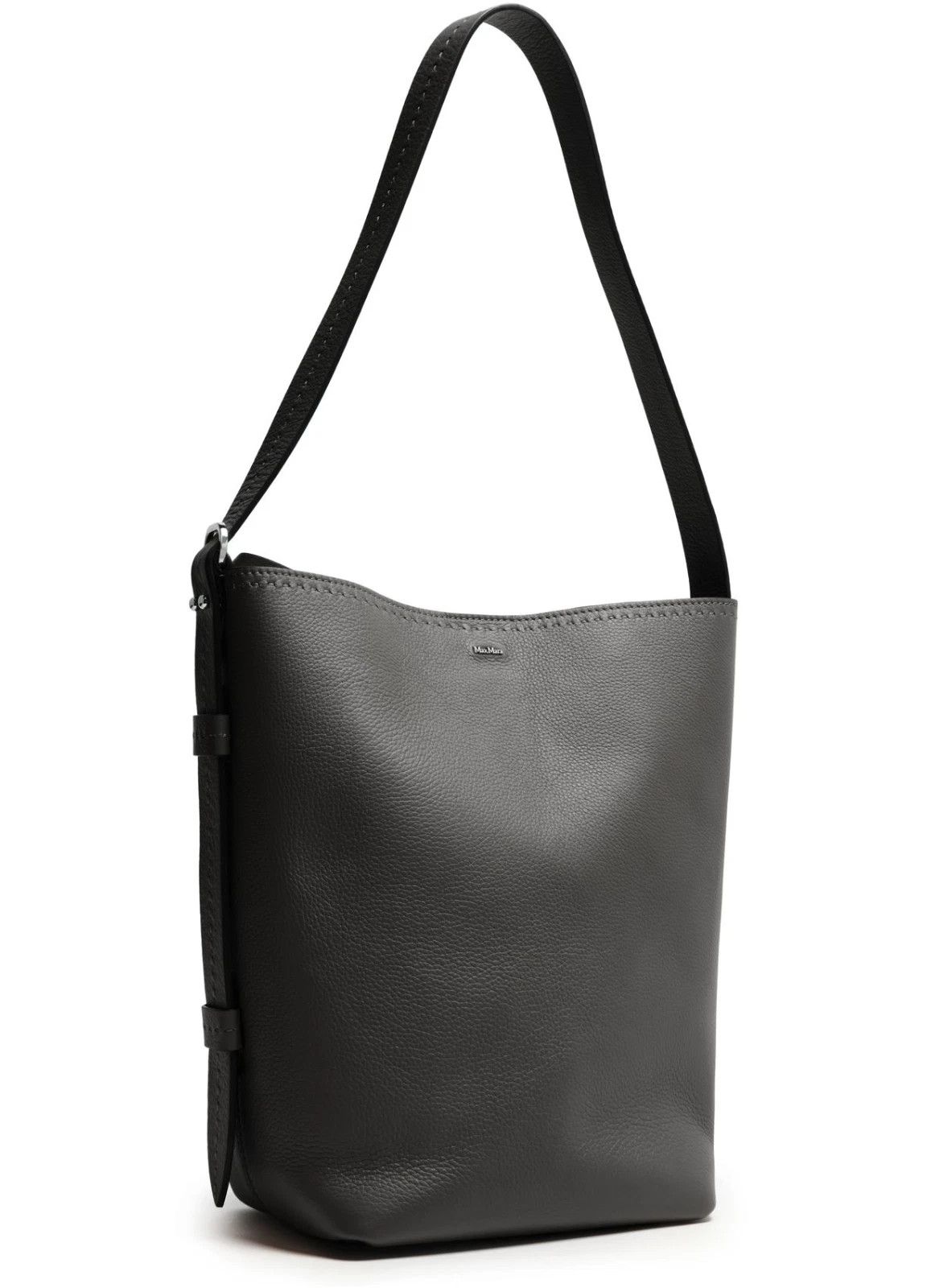 Max Mara MAX MARA Archetipo Black Leather Shoulder Bag New Auth Size ONE SIZE - 2 Thumbnail
