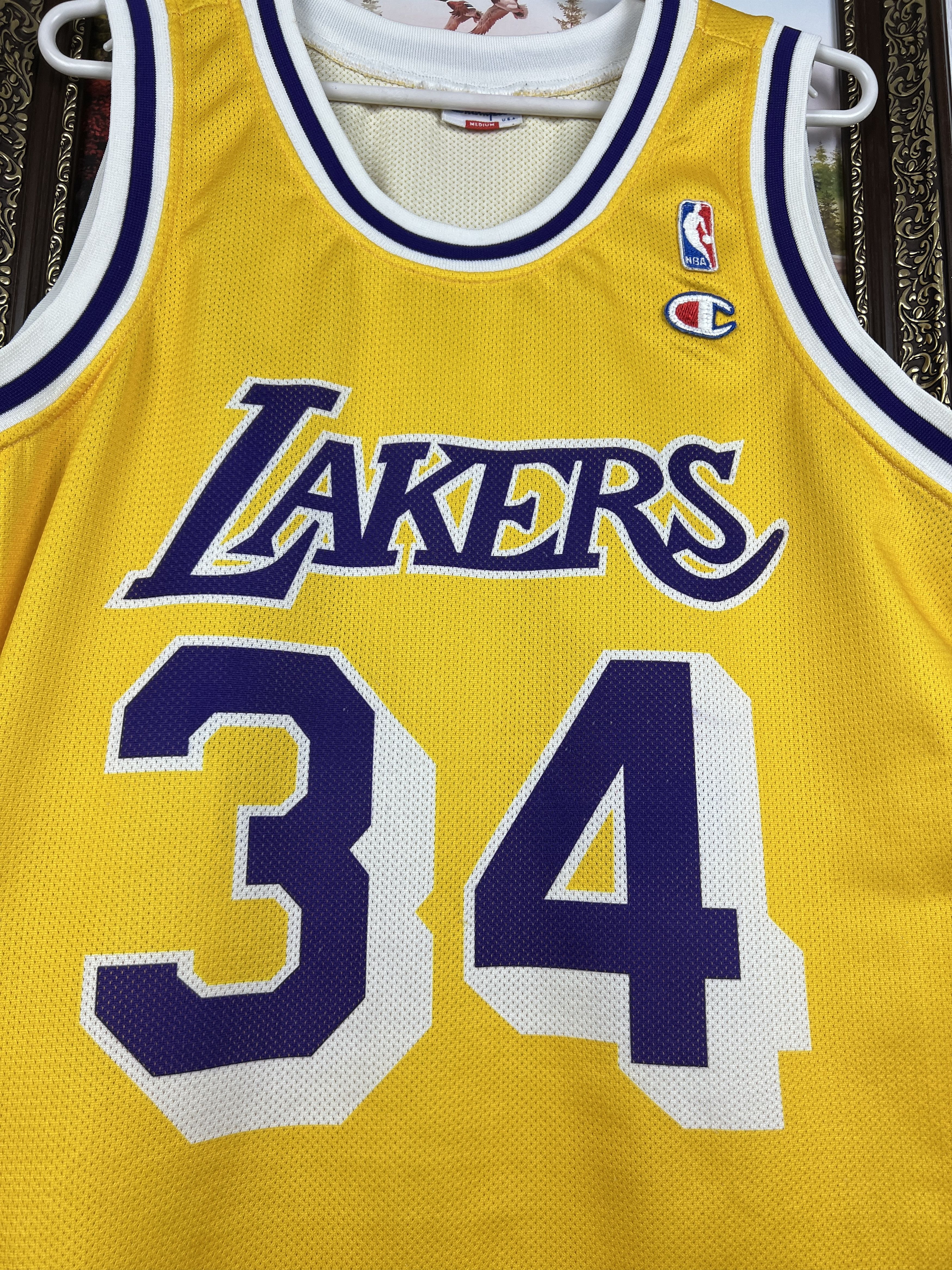 Champion Vintage 90's Los Angeles Lakers NBA Jersey Shirt Trikot Size US M / EU 48-50 / 2 - 3 Thumbnail