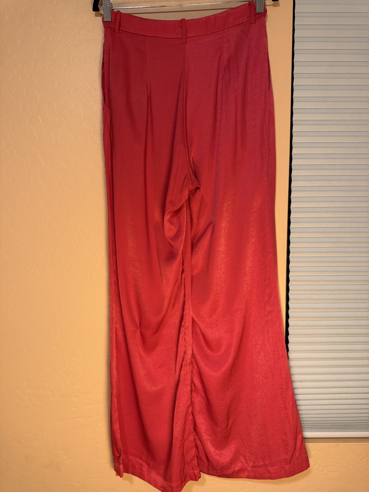 Other Petal + Pup Red Satin Wide-Leg Trousers – Size US 8 Size 30" / US 8 / IT 44 - 5 Thumbnail