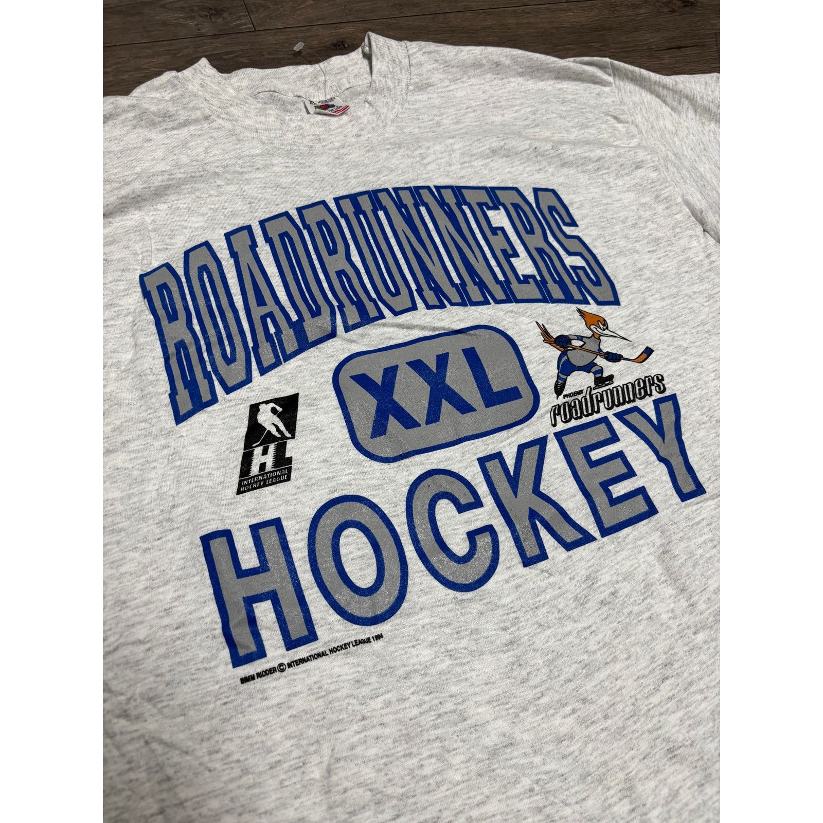 Fruit Of The Loom × NHL × Vintage Vintage Phoenix Roadrunner Hockey Gray Sz XL Tee Size US XL / EU 56 / 4 - 2 Thumbnail