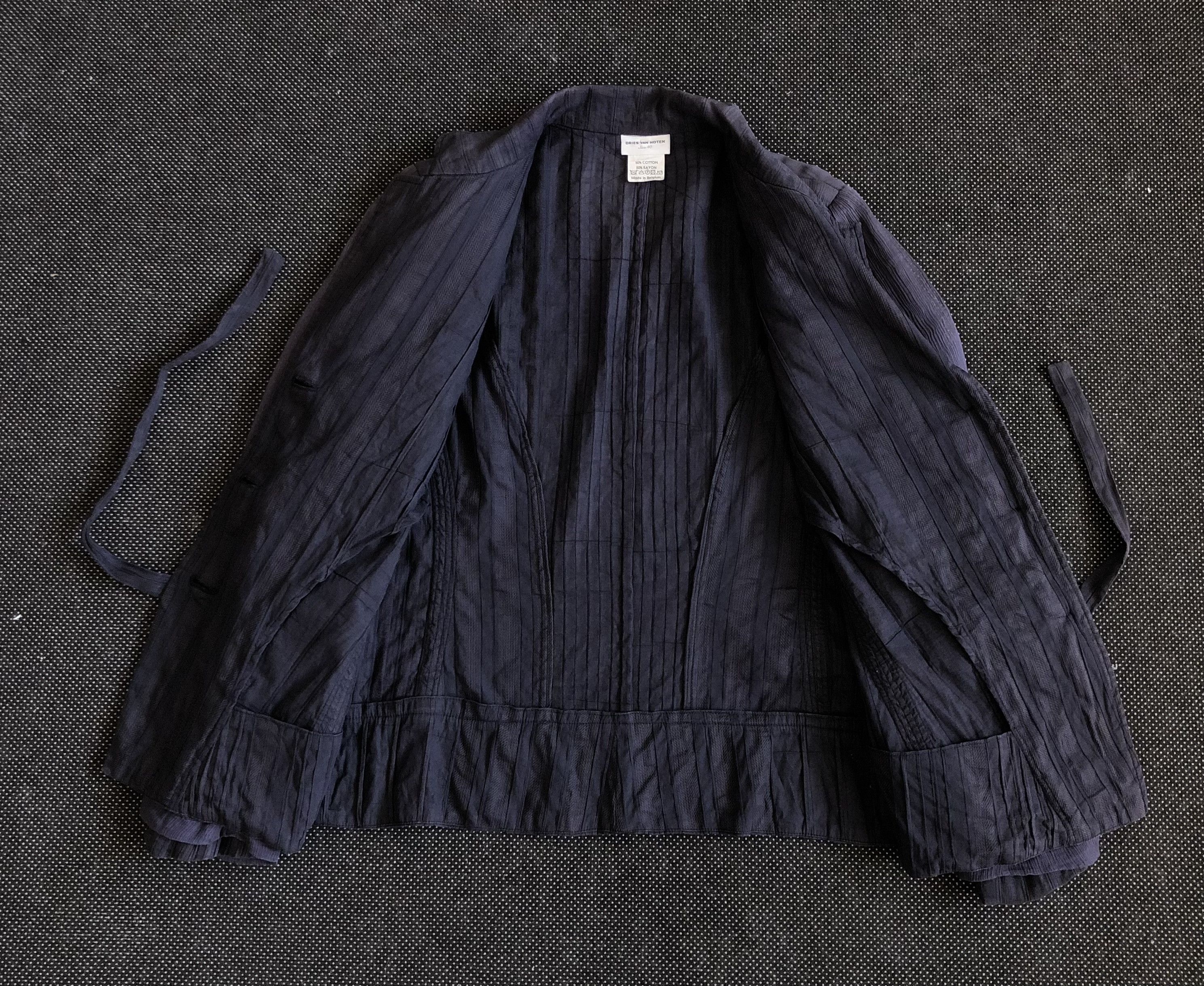 Dries Van Noten RARE🔥VINTAGE DVN DOUBLE SLEEVES TISSUED RAYON BLEND JACKET Size S / US 4 / IT 40 - 3 Thumbnail