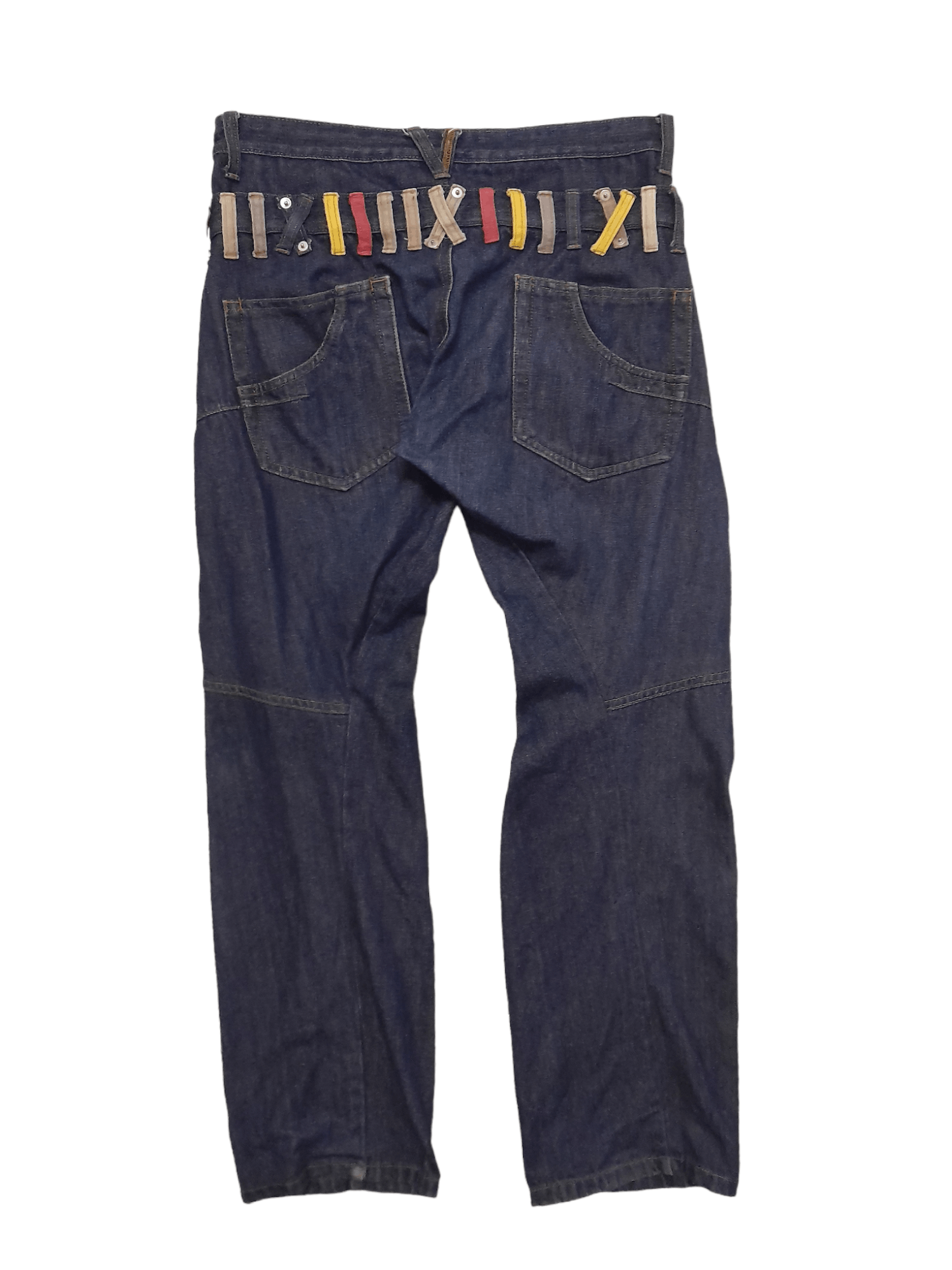 Japanese Brand BRTH BREATH JAPAN dOUBLE Waist Denim (S239) Size US 33 - 2 Thumbnail