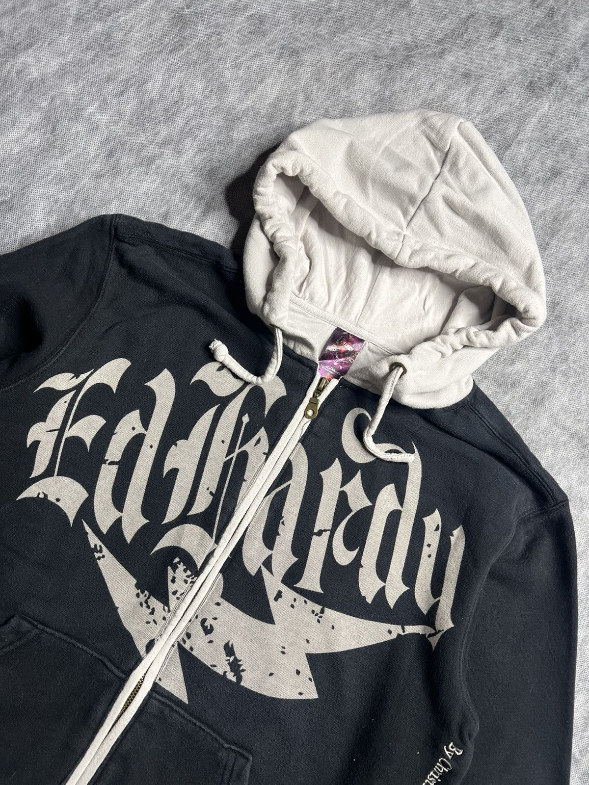 Ed Hardy Vintage Y2K Ed Hardy Zip Hoodie Size M Size US M / EU 48-50 / 2 - 3 Thumbnail