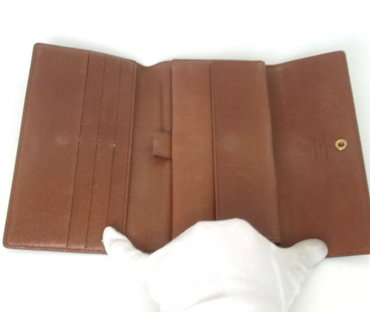 Authentic Louis Vuitton Monogram Portefeuille Sarah M61734