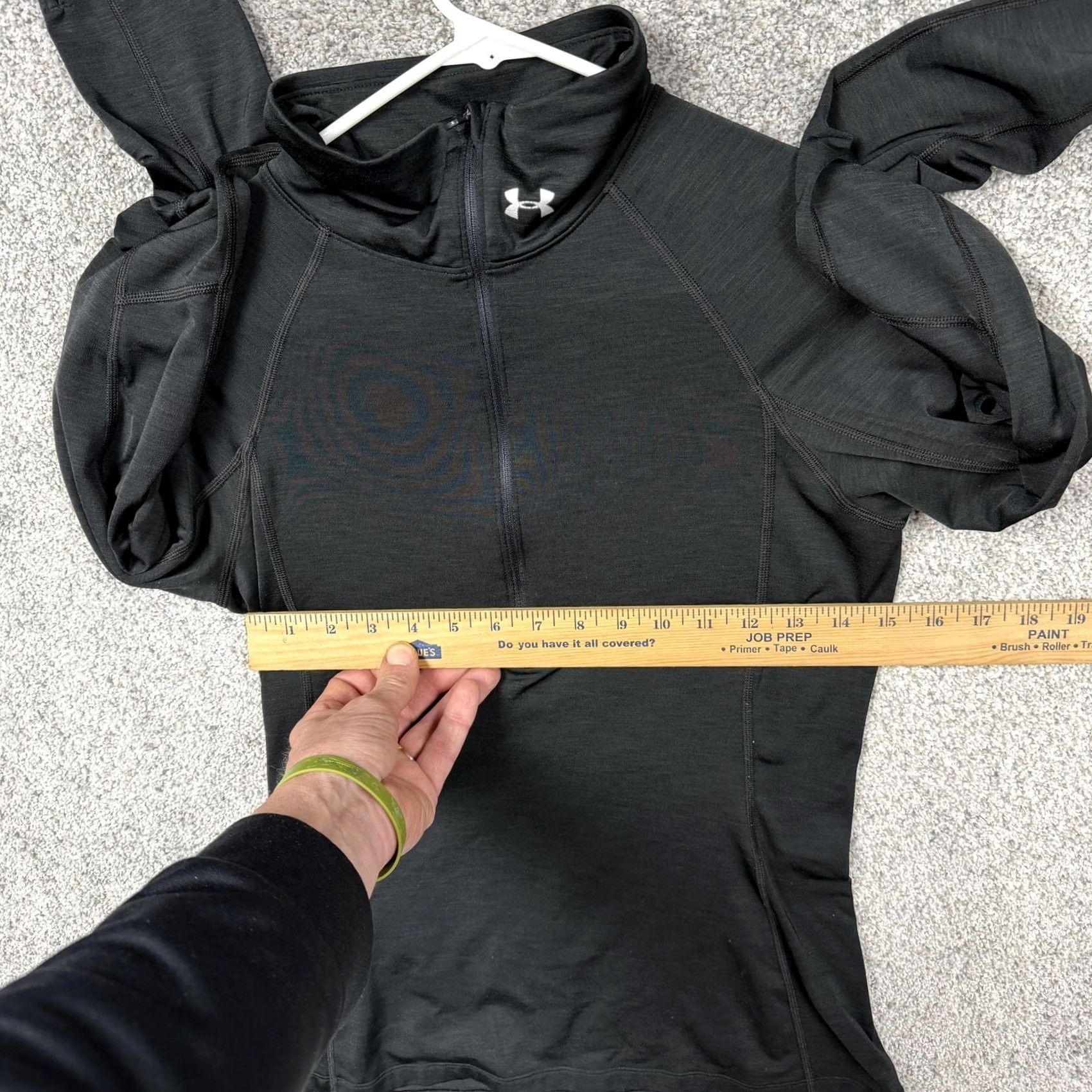 Under Armour Under Armour ColdGear Pullover Womens M Black 1/4 Zip Mock Neck Top Running Size M / US 6-8 / IT 42-44 - 4 Thumbnail