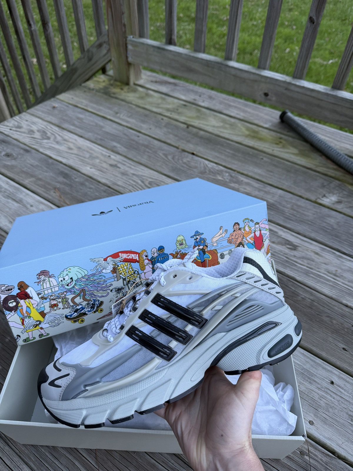 Adidas × Pharrell Size 11.5 Adistar jellyfish (grey)Exclusive Packaging Size US 11.5 / EU 44-45 - 1 Thumbnail