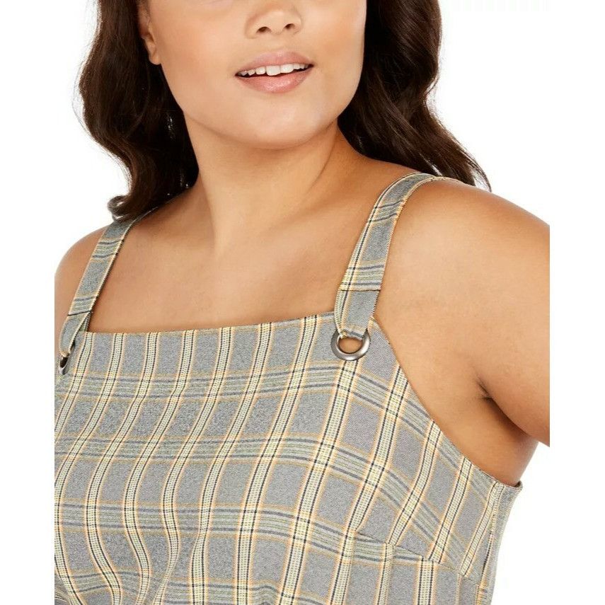 Other Be Bop Trendy Plus Size Plaid Jumper Dress, 2X, Size ONE SIZE - 2 Thumbnail