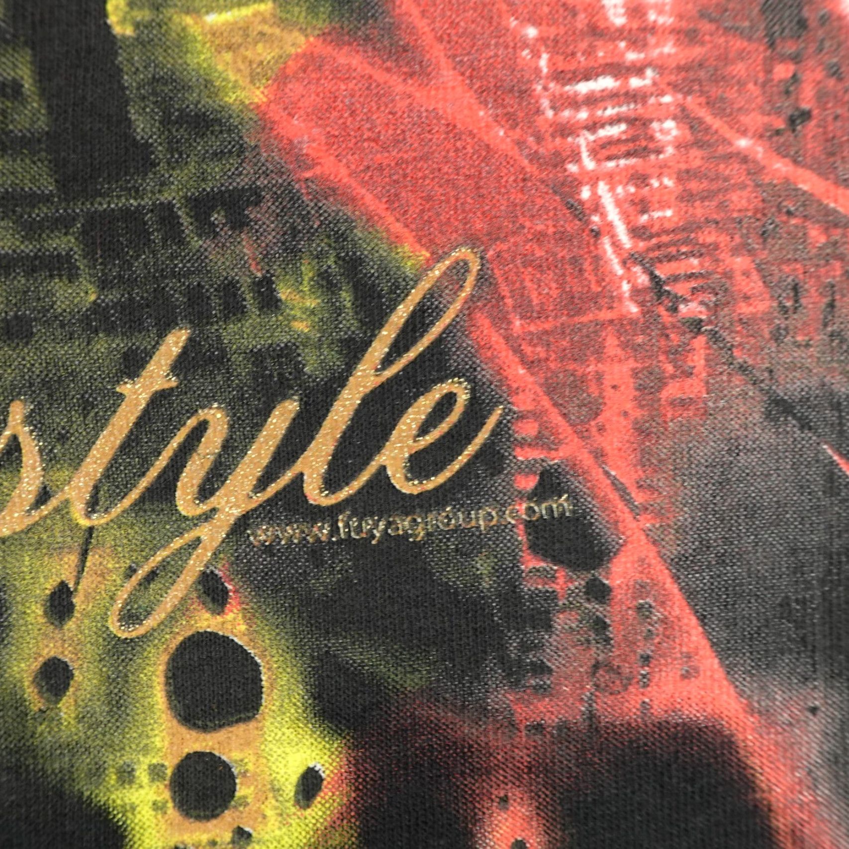 Vintage VINTAGE Fuya Men's T-Shirt XXL Black Lion Of Judah Reggae Rasta Crown Y2K 2000s Cotton Graphic Print Size US XXL / EU 58 / 5 - 7 Thumbnail