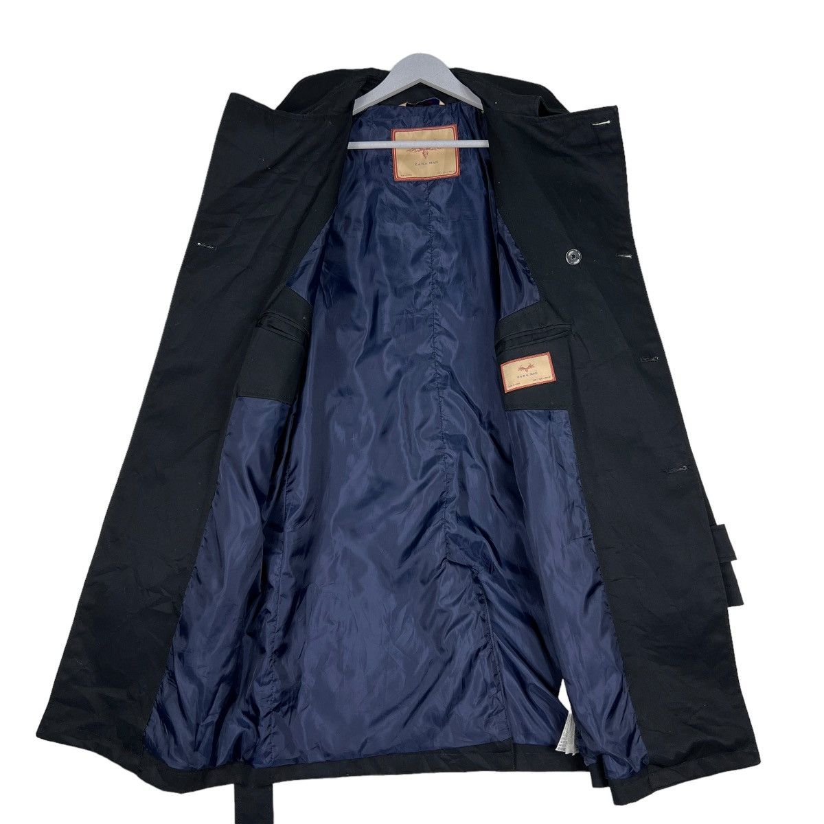 Japanese Brand 🔥 ZARA MAN BELT TRENCH COATS Size US M / EU 48-50 / 2 - 11 Thumbnail
