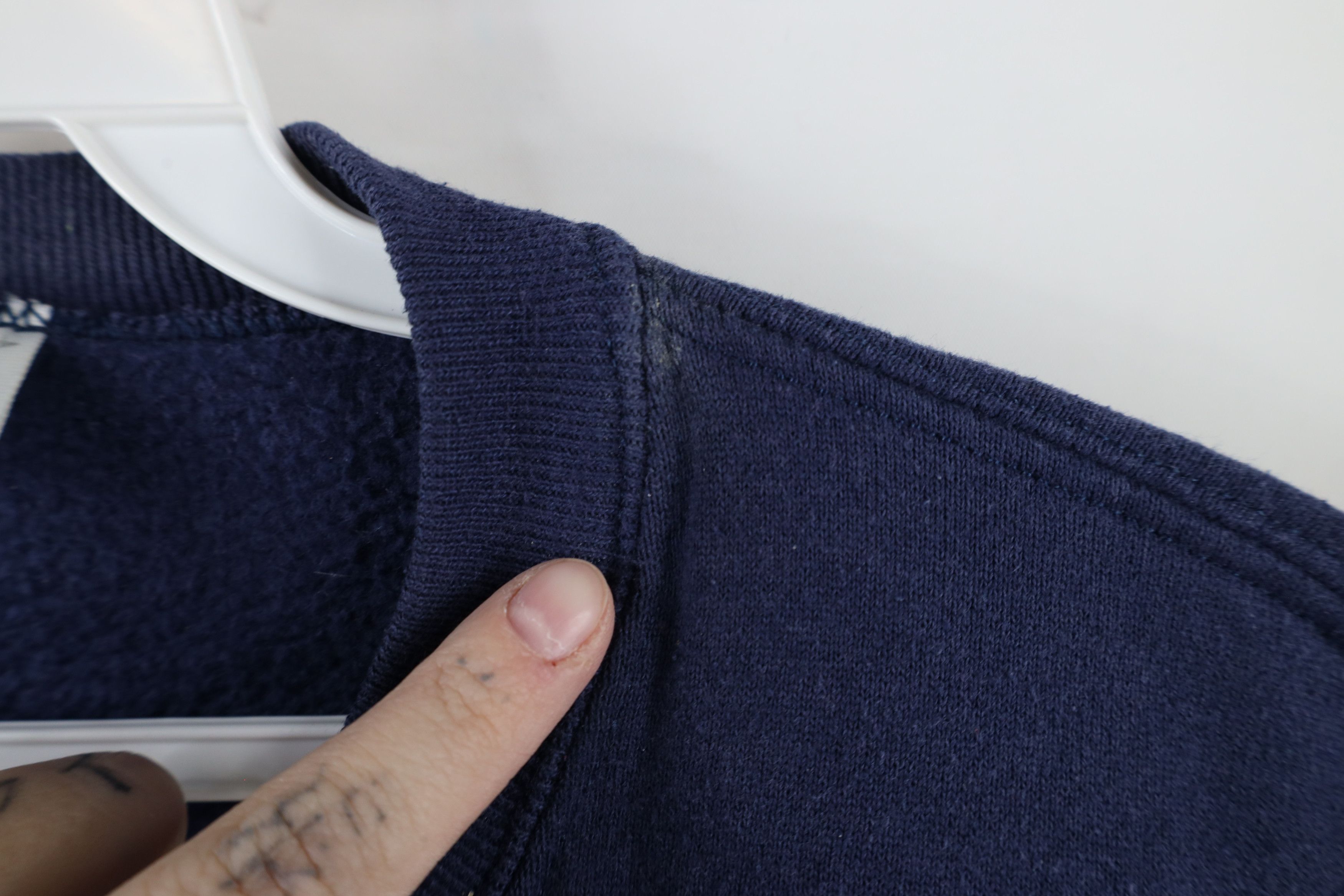 Vintage Vintage 90s Streetwear Faded Blank Crewneck Sweatshirt USA Size US XL / EU 56 / 4 - 6 Thumbnail