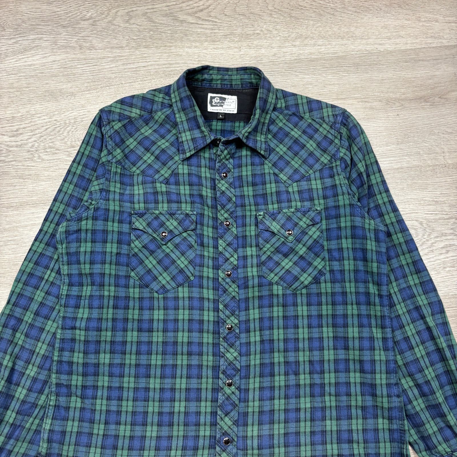 Engineered Garments × Nepenthes Engineered Garments Nepenthes Pearl Snap Plaid Shirt Large Size US L / EU 52-54 / 3 - 2 Thumbnail