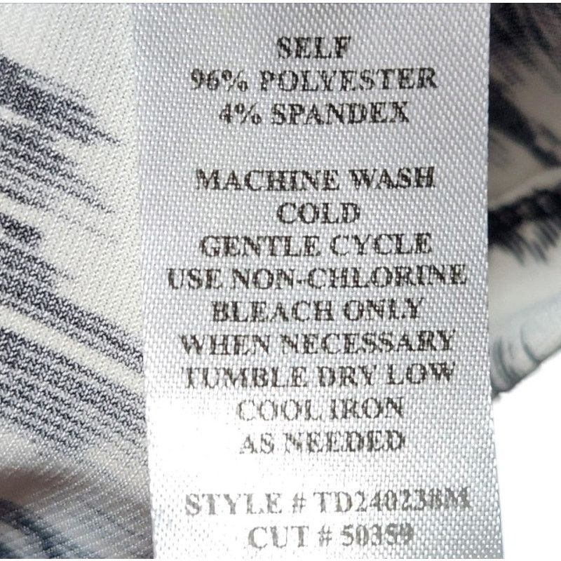 Other Connected Apparel Size 10 Dress Black & White Graphic Size L / US 10 / IT 46 - 4 Thumbnail