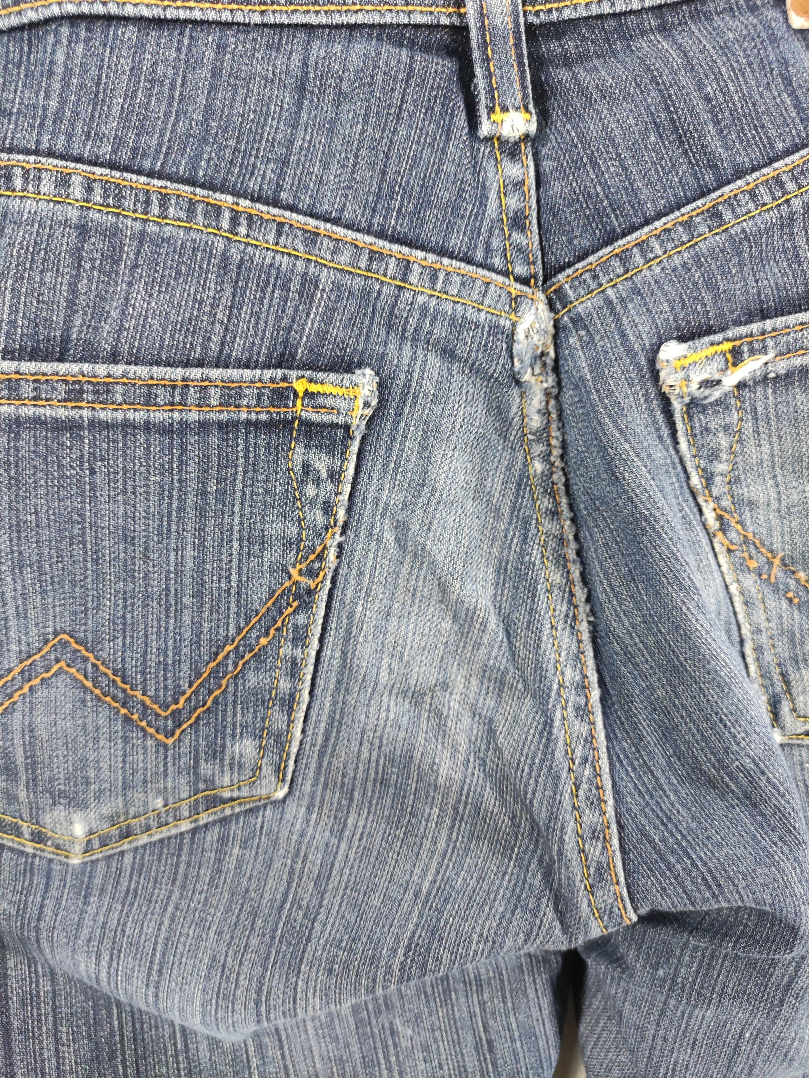 Wrangler Vintage Wrangle 403 Soft-Flex Distressed Denim Jeans Size US 30 / EU 46 - 9 Thumbnail