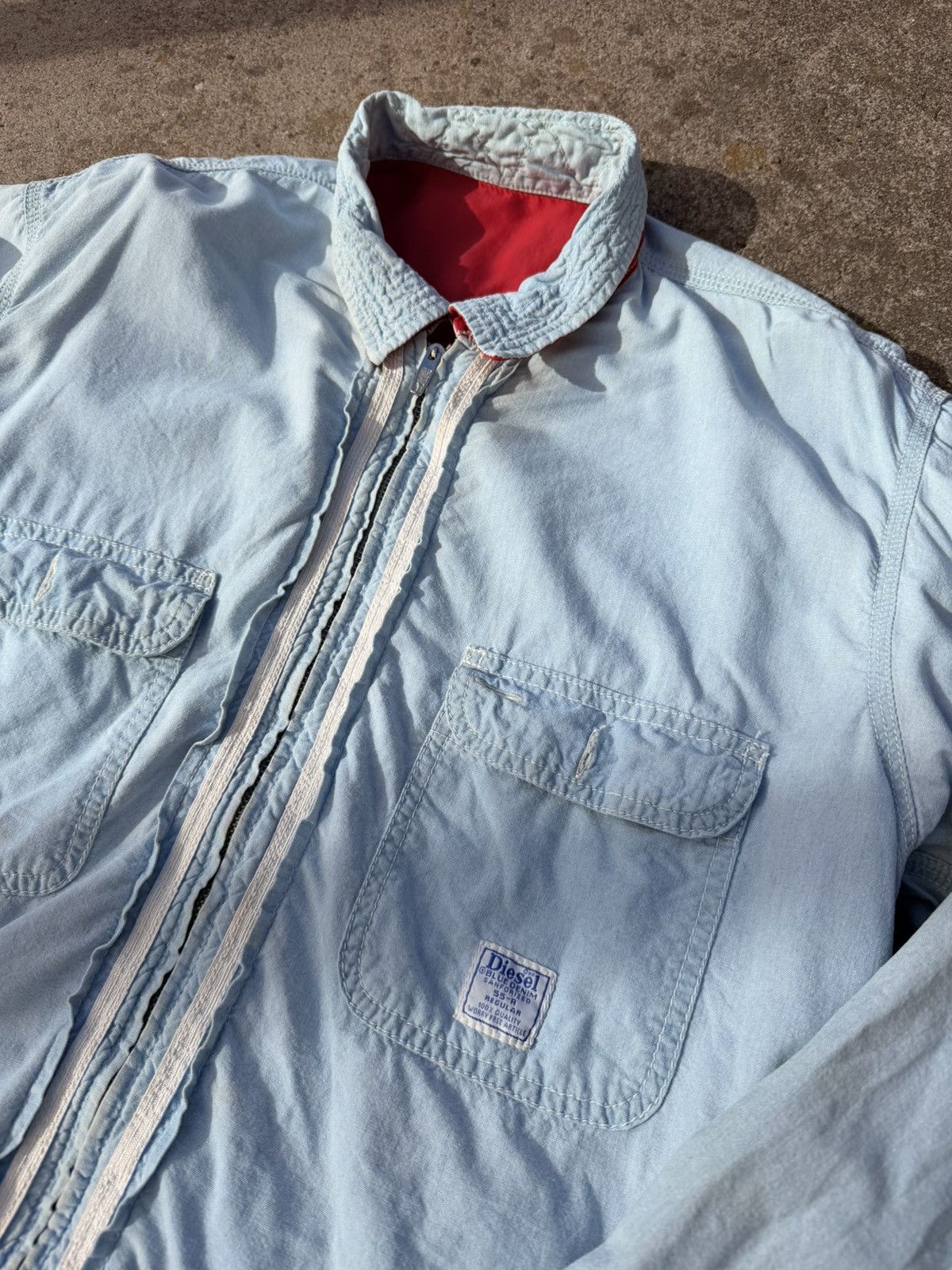 Vintage Vintage Denim Reversible Jacket – 70s Sanforized Workwear Size US L / EU 52-54 / 3 - 7 Thumbnail