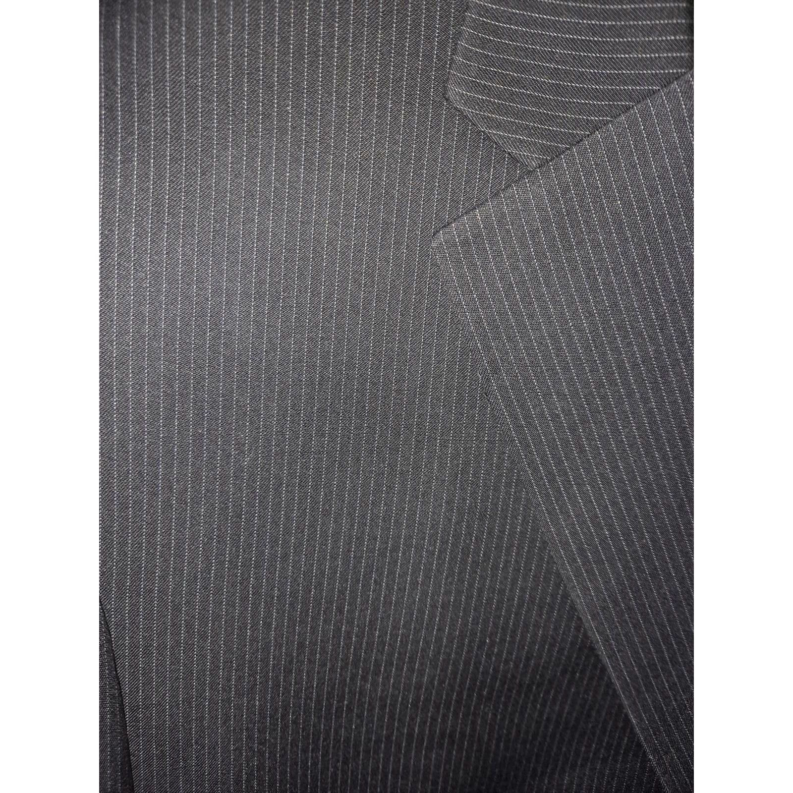 Chaps Chaps Blazer Black Pinstripe Polyester/Rayon Size 44L Size 44R - 7 Thumbnail