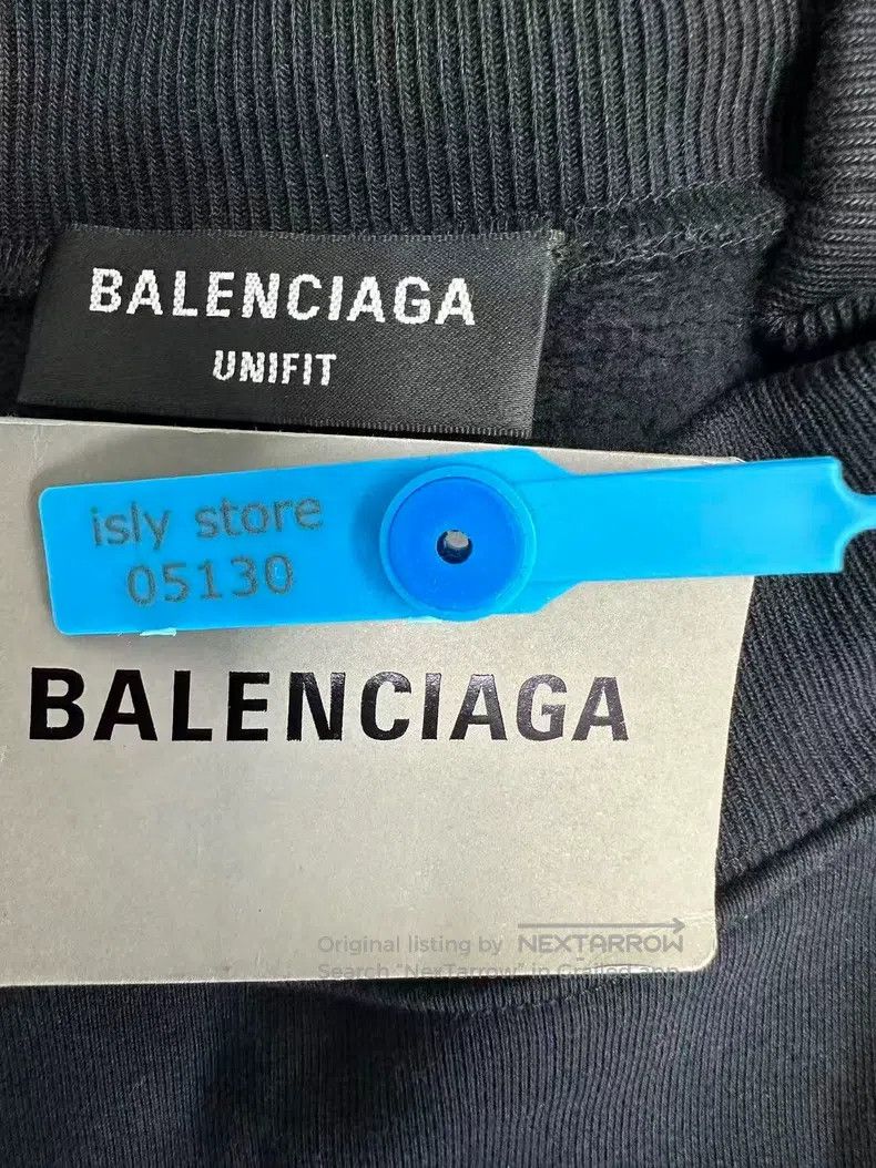 Balenciaga Balenciaga Thick Fleece Round Neck Sweatshirt Size US S / EU 44-46 / 1 - 4 Thumbnail
