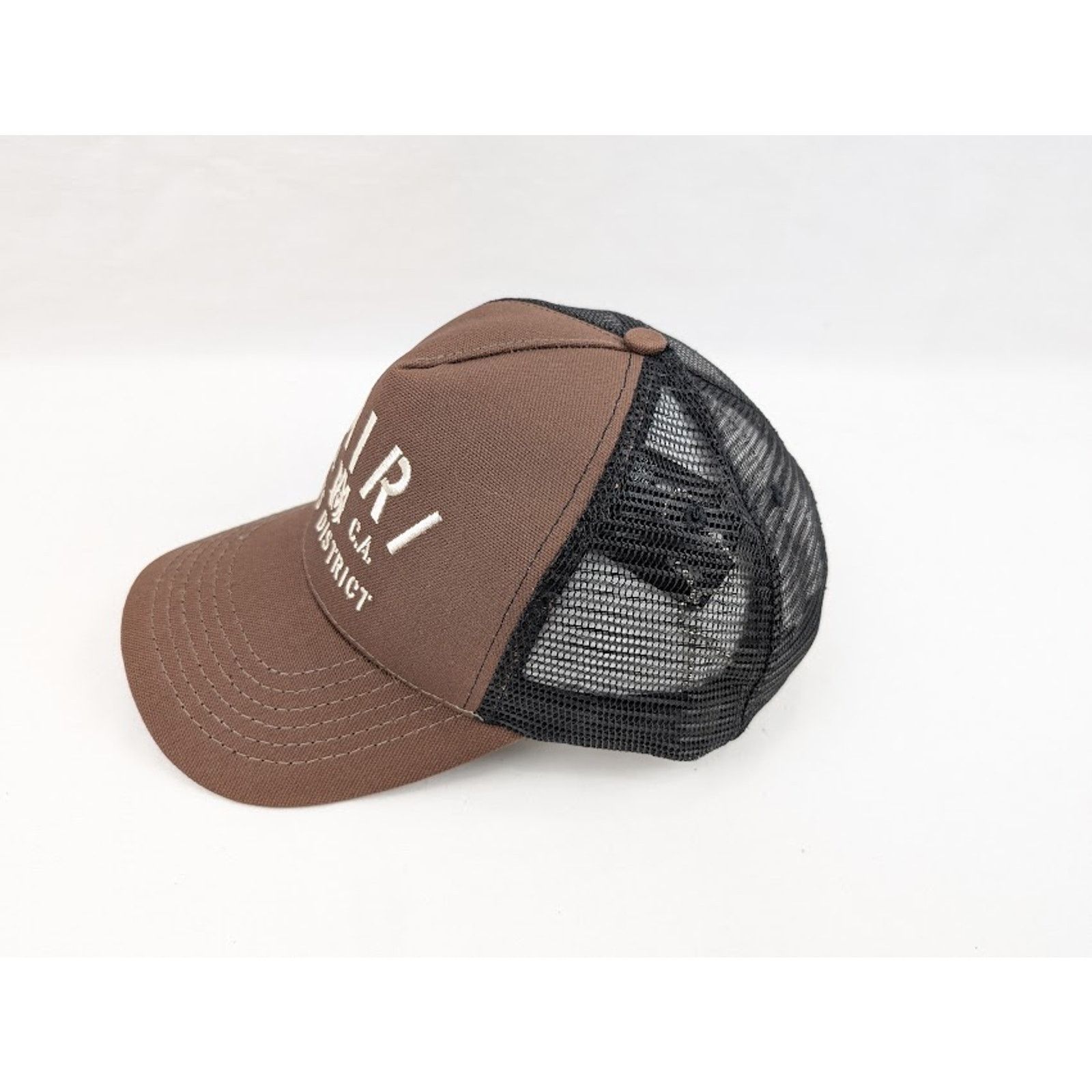 Amiri o1rshd1 Size: OS / Stencil Trucker Hat / Cap in Shitake Size ONE SIZE - 7 Thumbnail