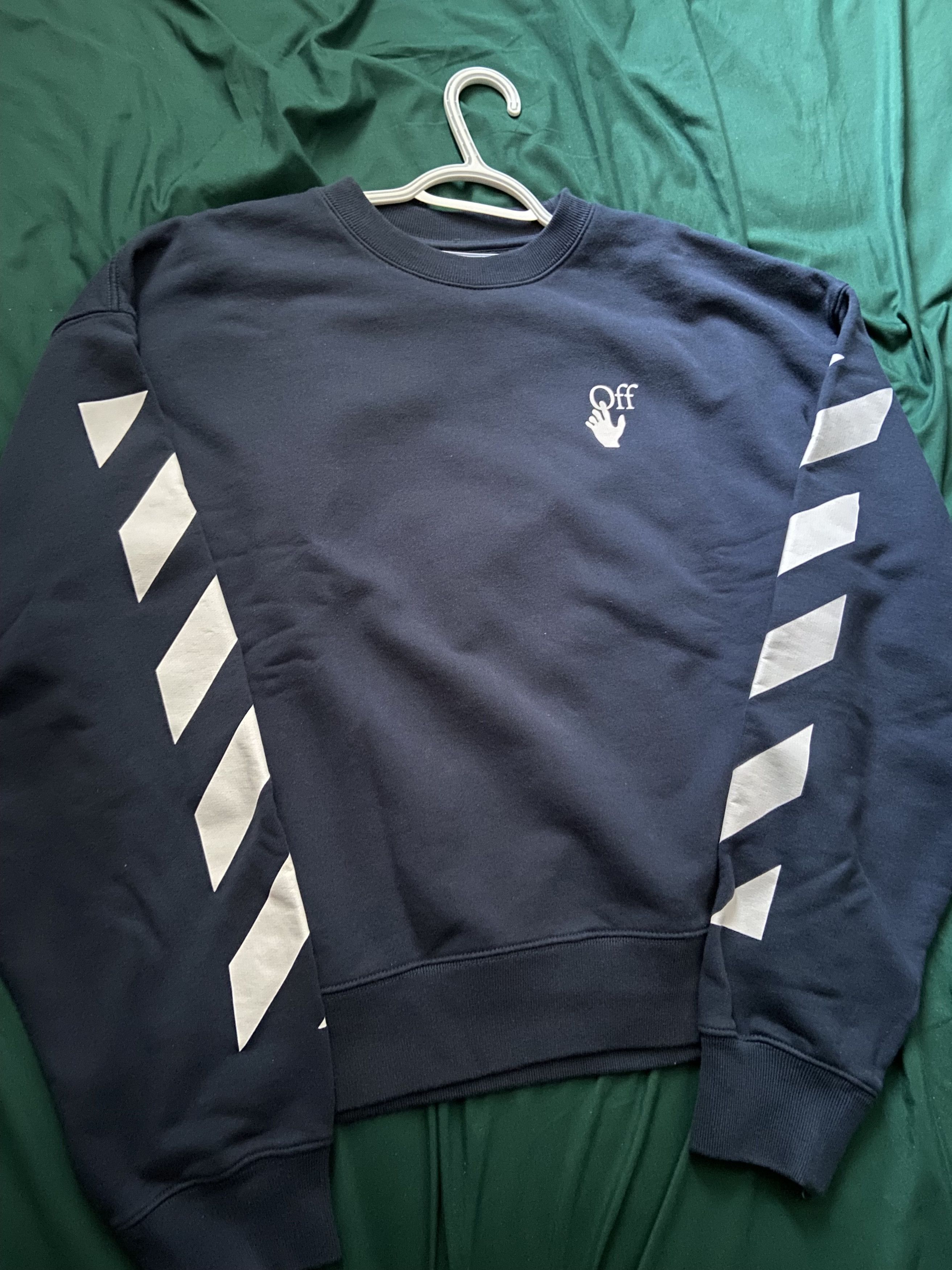 Off-White Off-White Diag Agreement Sweater BLUE M Size US M / EU 48-50 / 2 - 5 Thumbnail