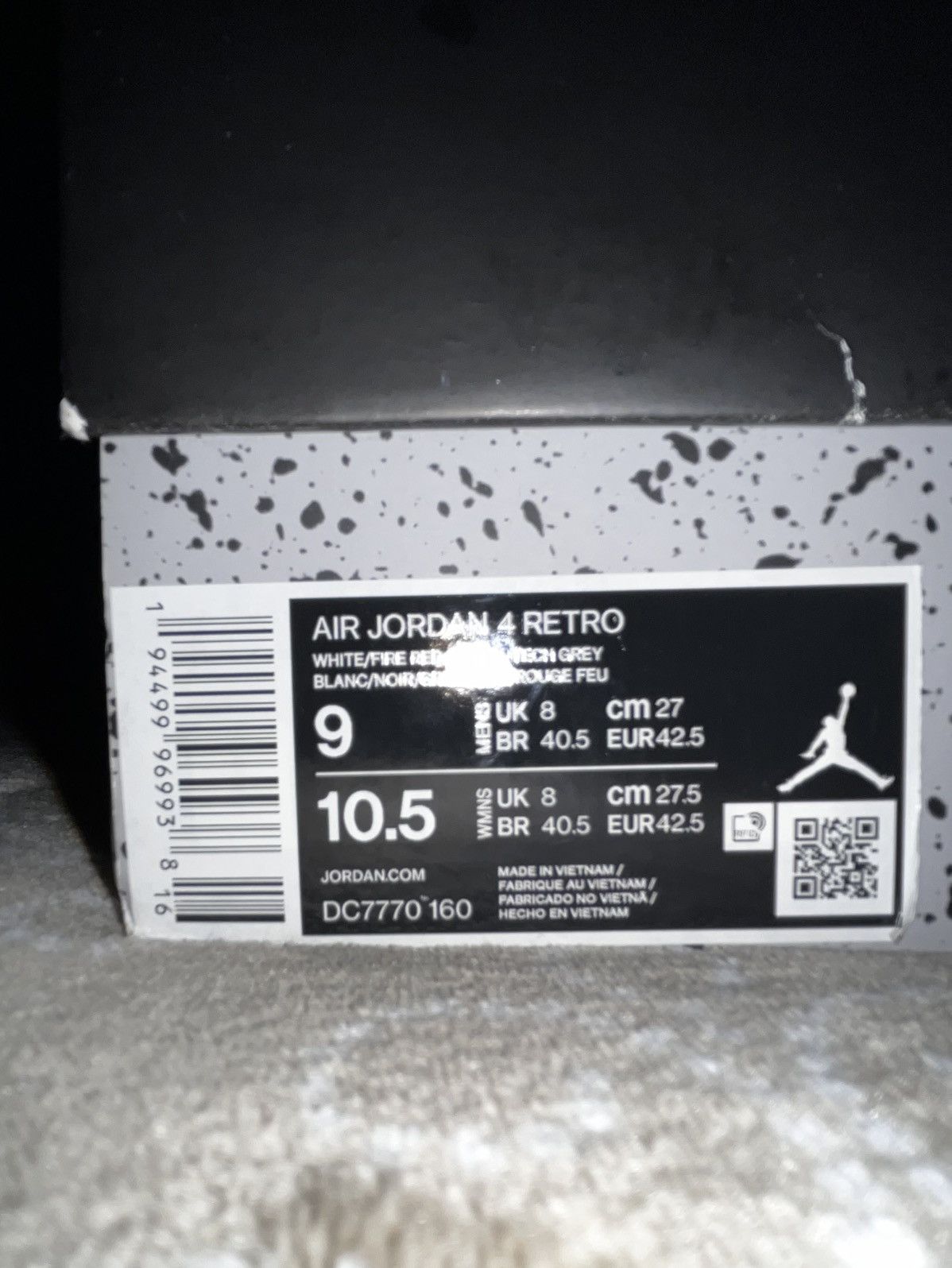 Jordan Brand Jordan 4 Retro Fire Red Size US 9 / EU 42 - 7 Thumbnail