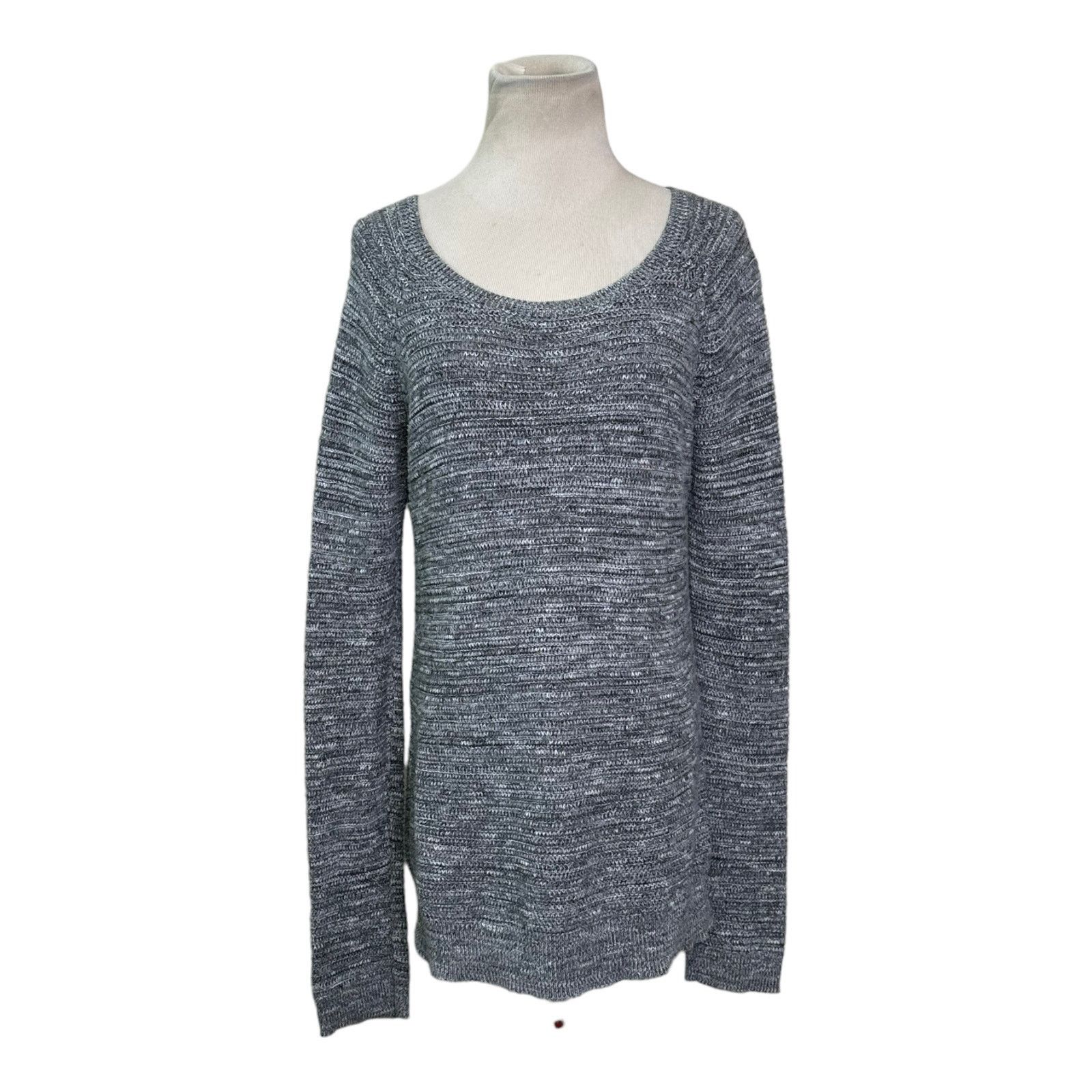 Loft LOFT gray long sleeves cotton sweater size M Size M / US 6-8 / IT 42-44 - 1 Thumbnail