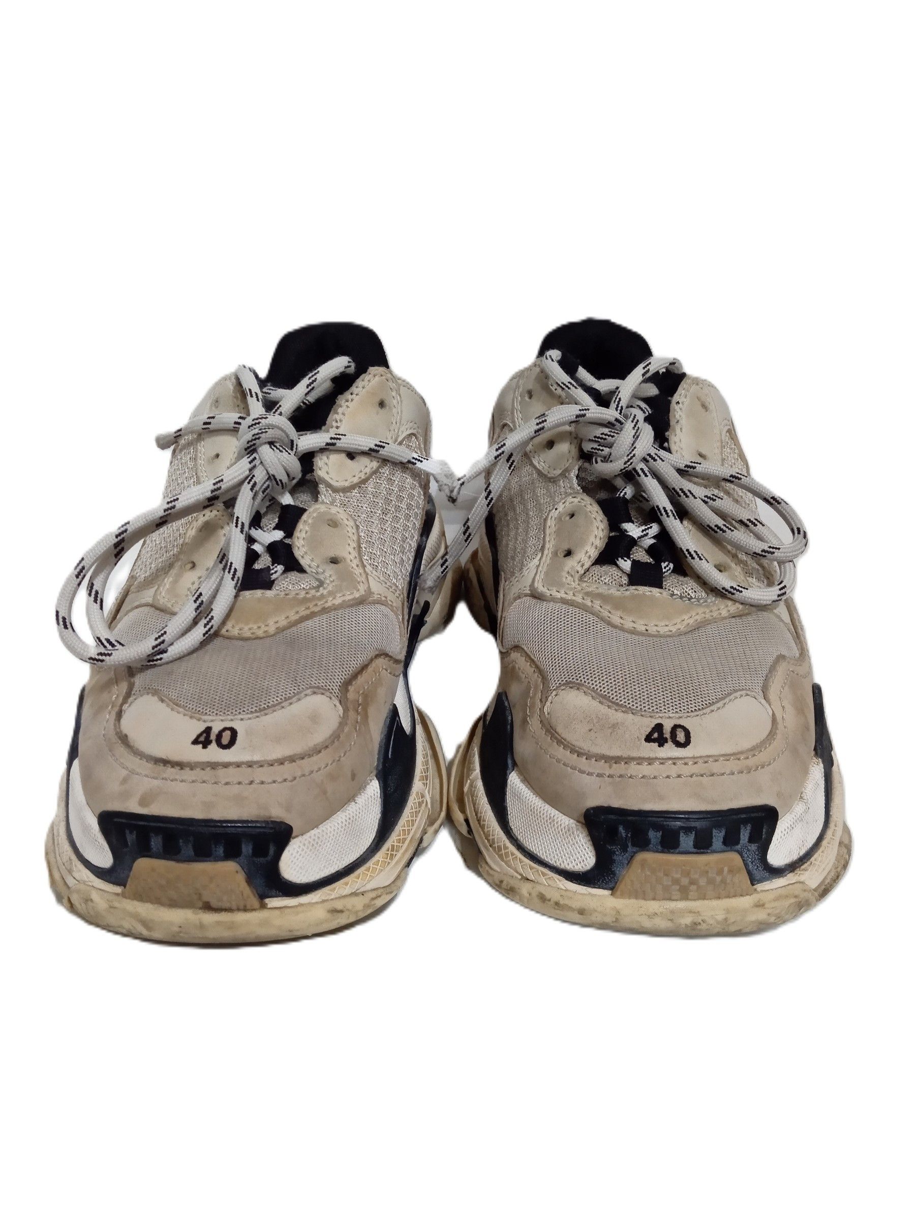Balenciaga BALENCIAGA TRIPLE S Low Top Sneakers Beige US 7 Size US 7 / EU 40 - 2 Thumbnail
