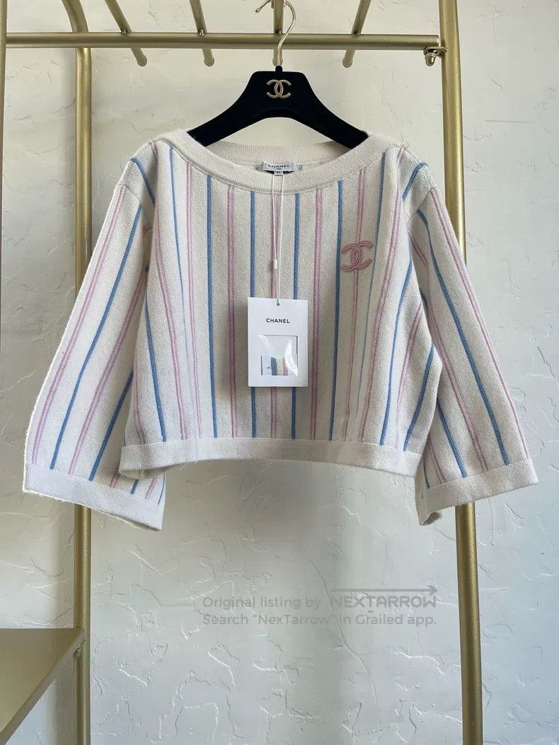 Chanel Chanel 2023 Early Spring Vacation Series 23c Pink Cashmere Size XXS / US 00 / IT 34 - 1 Thumbnail