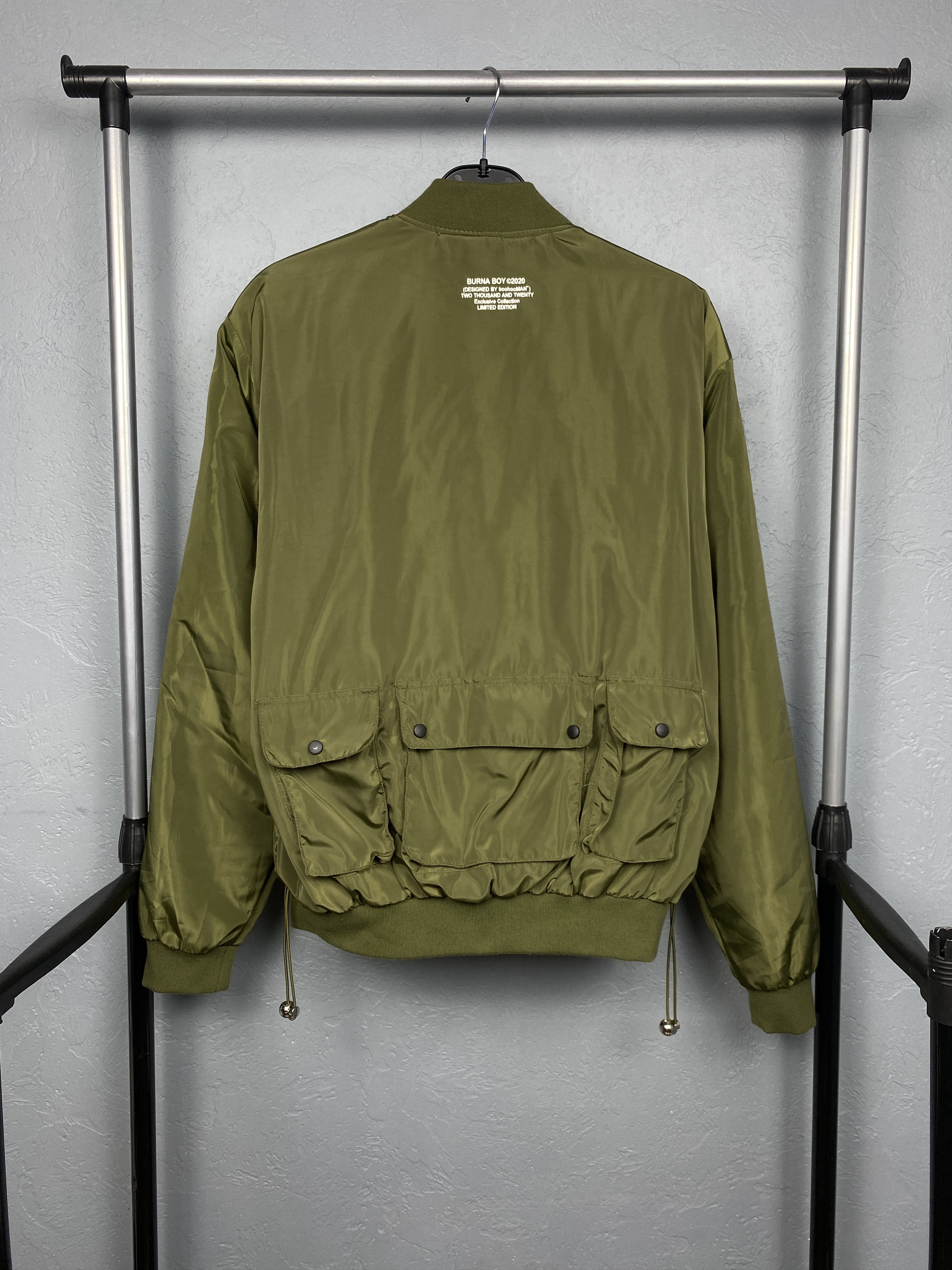 Boohoo Burna Boy Bomber Jacket With Utility Vest Y2K Size US M / EU 48-50 / 2 - 8 Thumbnail