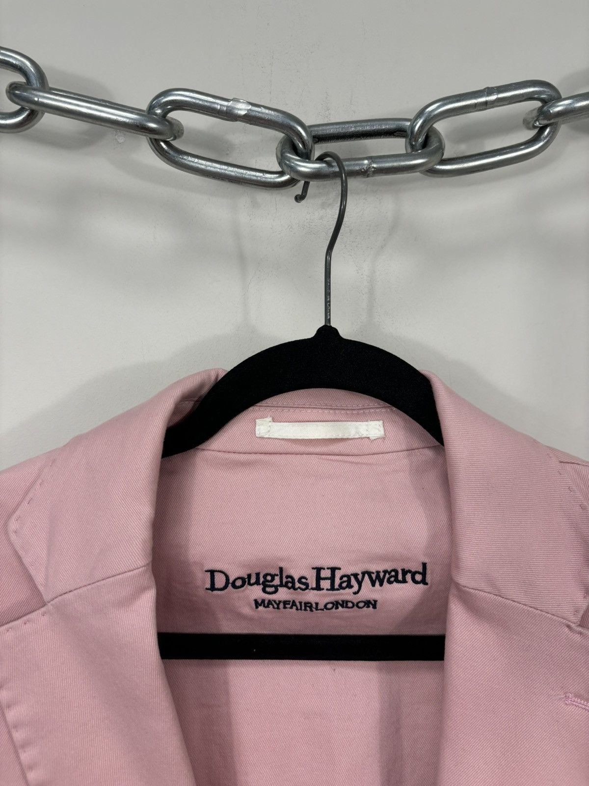 Douglas Hayward Douglas Hayward Men’s Pink Smart Casual Cotton Blazer Jacket Size 40R - 16 Thumbnail