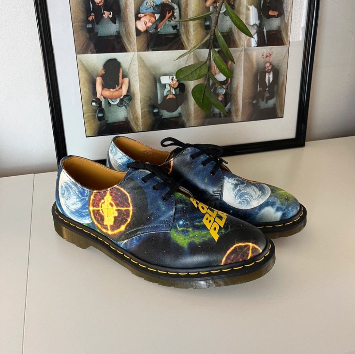 Public Enemy × Supreme × Undercover Dr Martens 3-eye x Undercover x Supreme x Public Enemy Rare Size US 10.5 / EU 43-44 - 4 Thumbnail