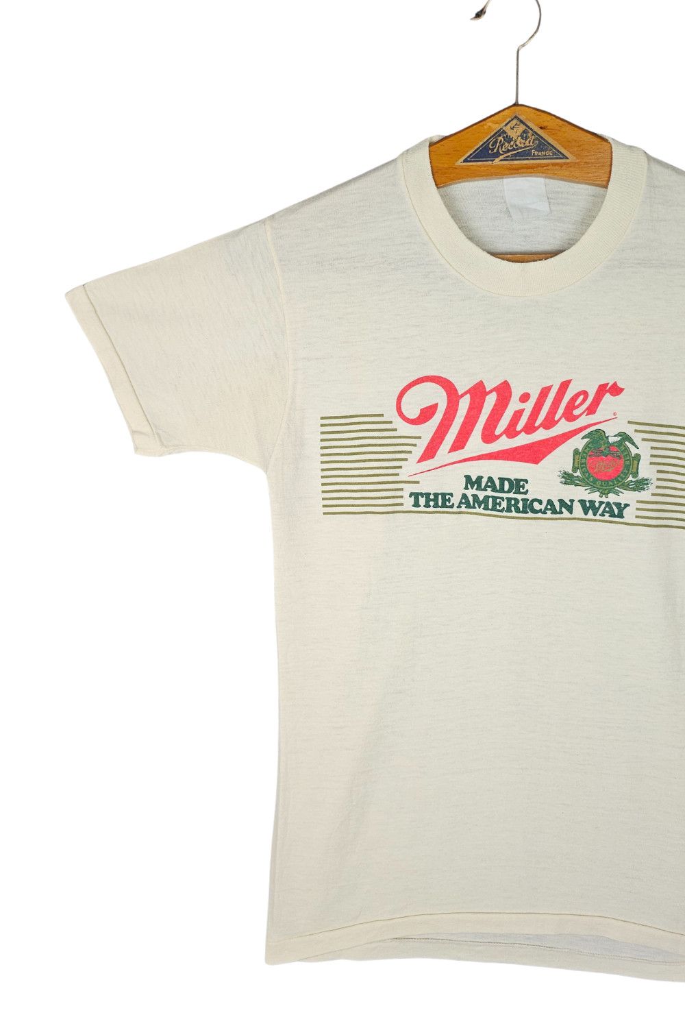 Hanes Miller Brewing Co. “Made The American Way” - c.1978 Size US S / EU 44-46 / 1 - 4 Thumbnail