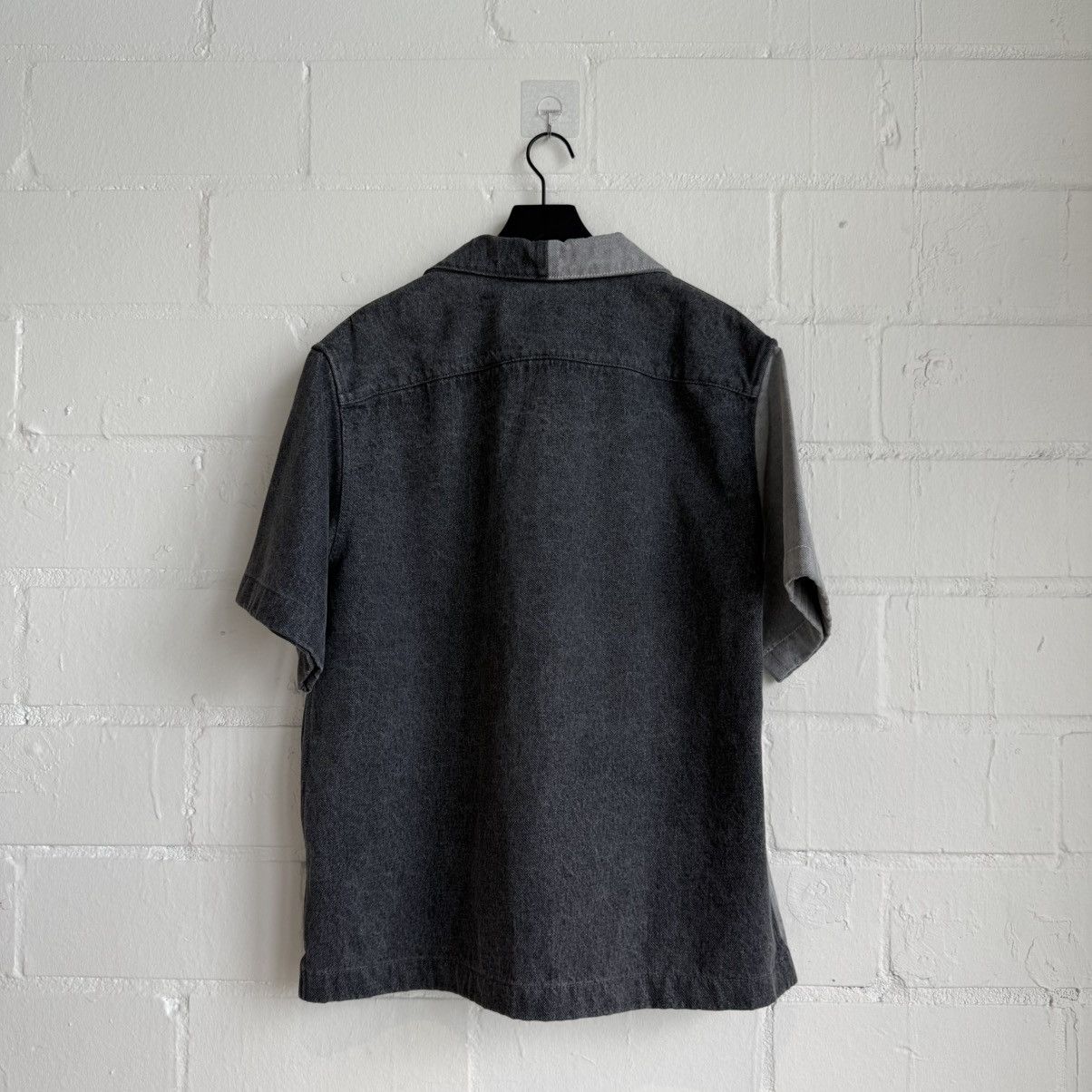 Prada Prada Grey Denim Button Up Shirt Size US L / EU 52-54 / 3 - 2 Thumbnail