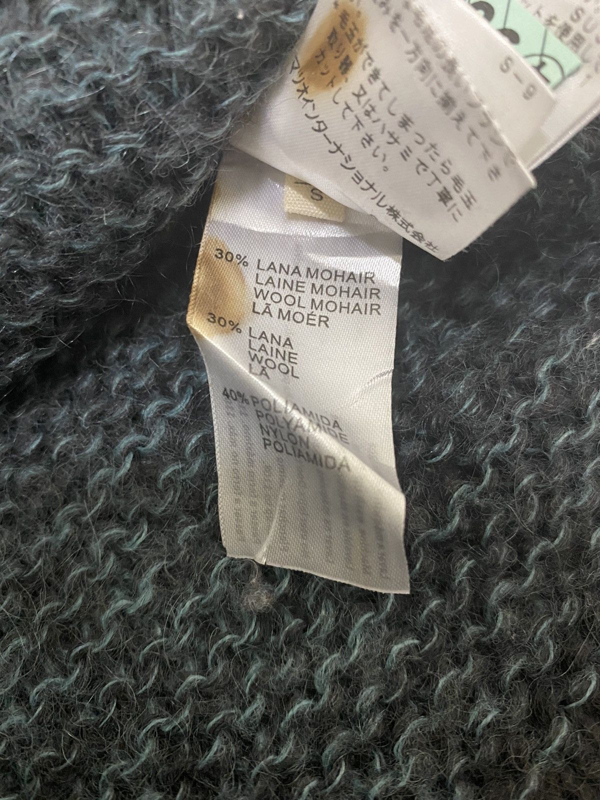 Aran Isles Knitwear × Designer × Le Grande Bleu (L.G.B.) Yerse Striped Crewneck Mohair Knit Sweater (C3) Size US S / EU 44-46 / 1 - 5 Thumbnail