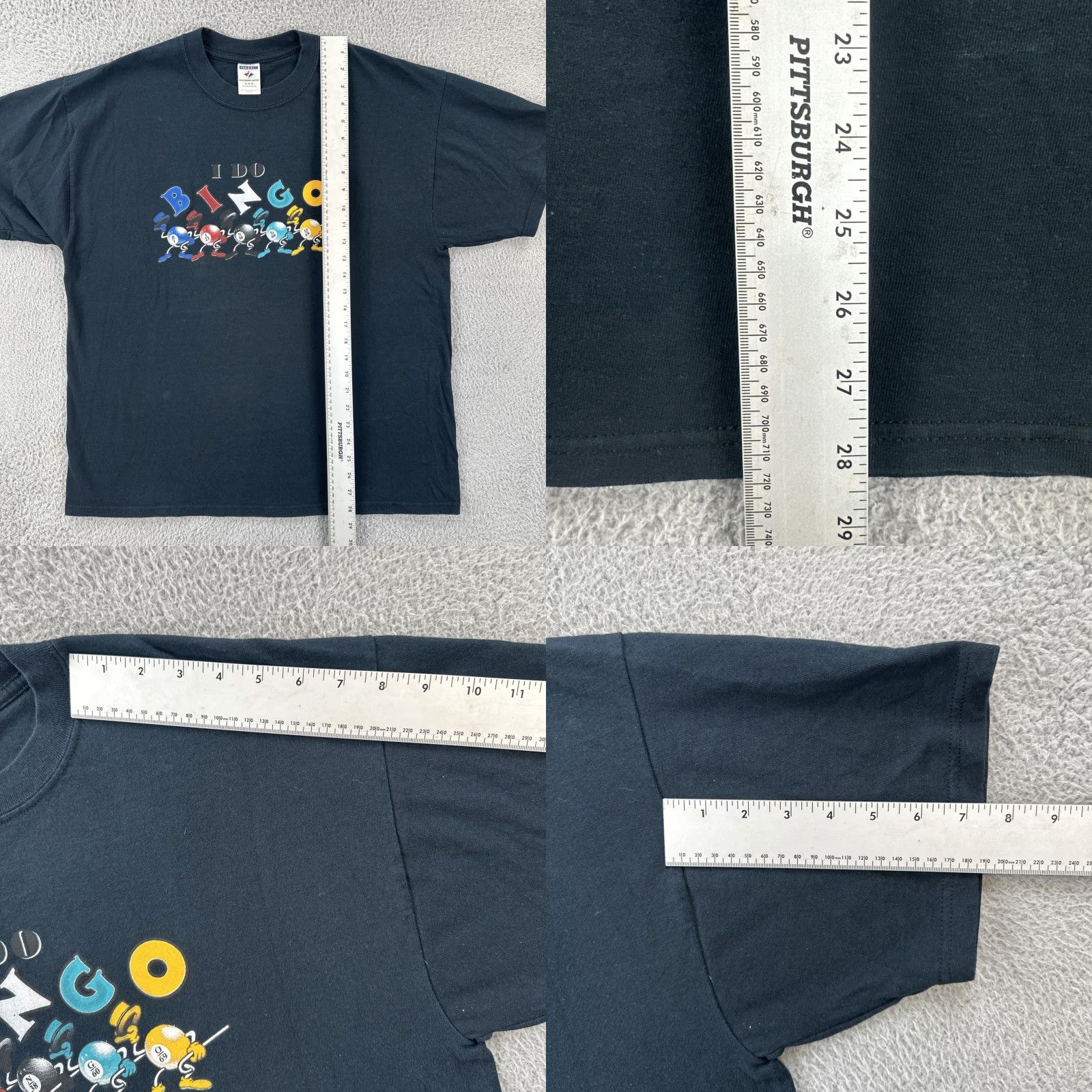 Jerzees VINTAGE Jerzees Adult XL Black Short Sleeve T Shirt I Do Bingo Graphic Print Y2K Size US XL / EU 56 / 4 - 9 Thumbnail