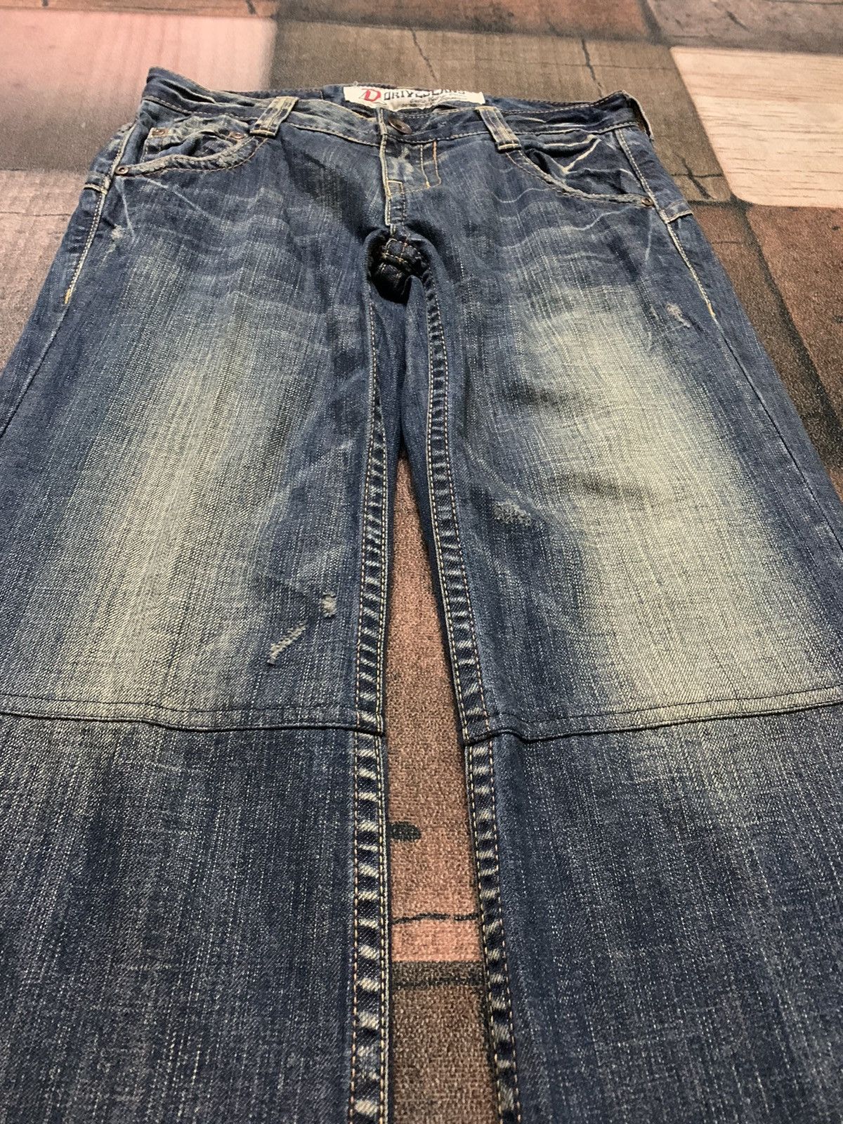 Designer × If Six Was Nine × Le Grande Bleu (L.G.B.) SUPER FLARE low rise drive jeans Size 30" / US 8 / IT 44 - 10 Thumbnail