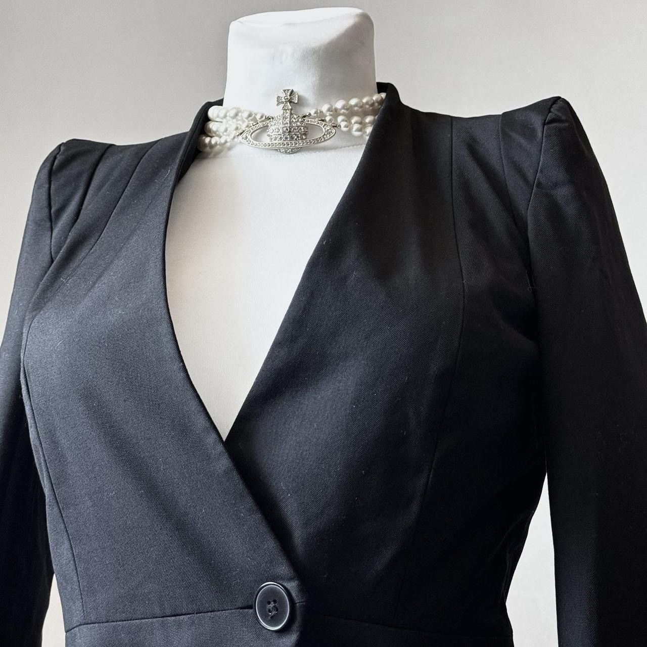 Vintage Power shoulders Avant - Garde vintage jacket Size S / US 4 / IT 40 - 5 Thumbnail