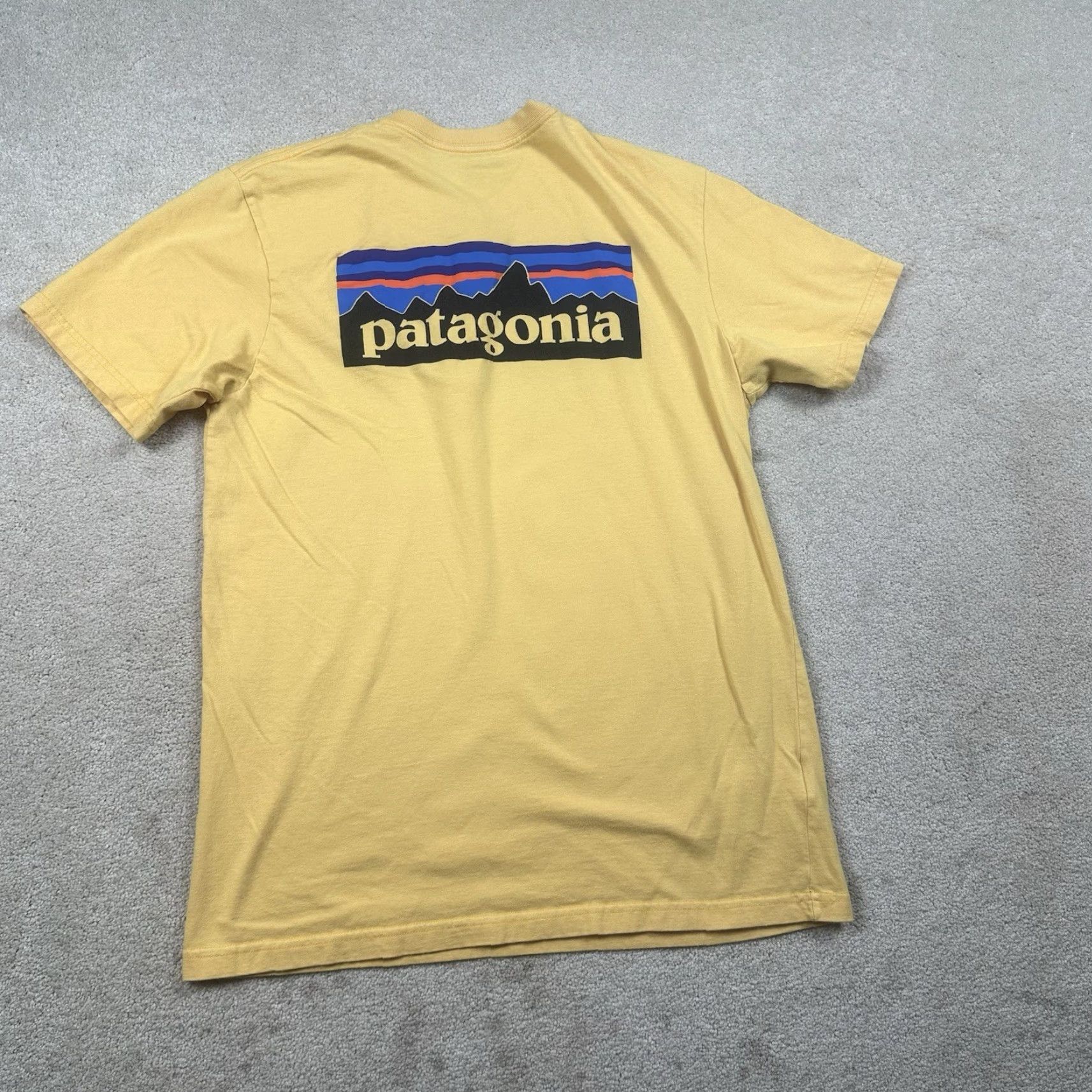 Patagonia Patagonia T Shirt Mens Medium Yellow Double Sided Hiking Outdoor Regular Fit Mens Size US M / EU 48-50 / 2 - 3 Thumbnail