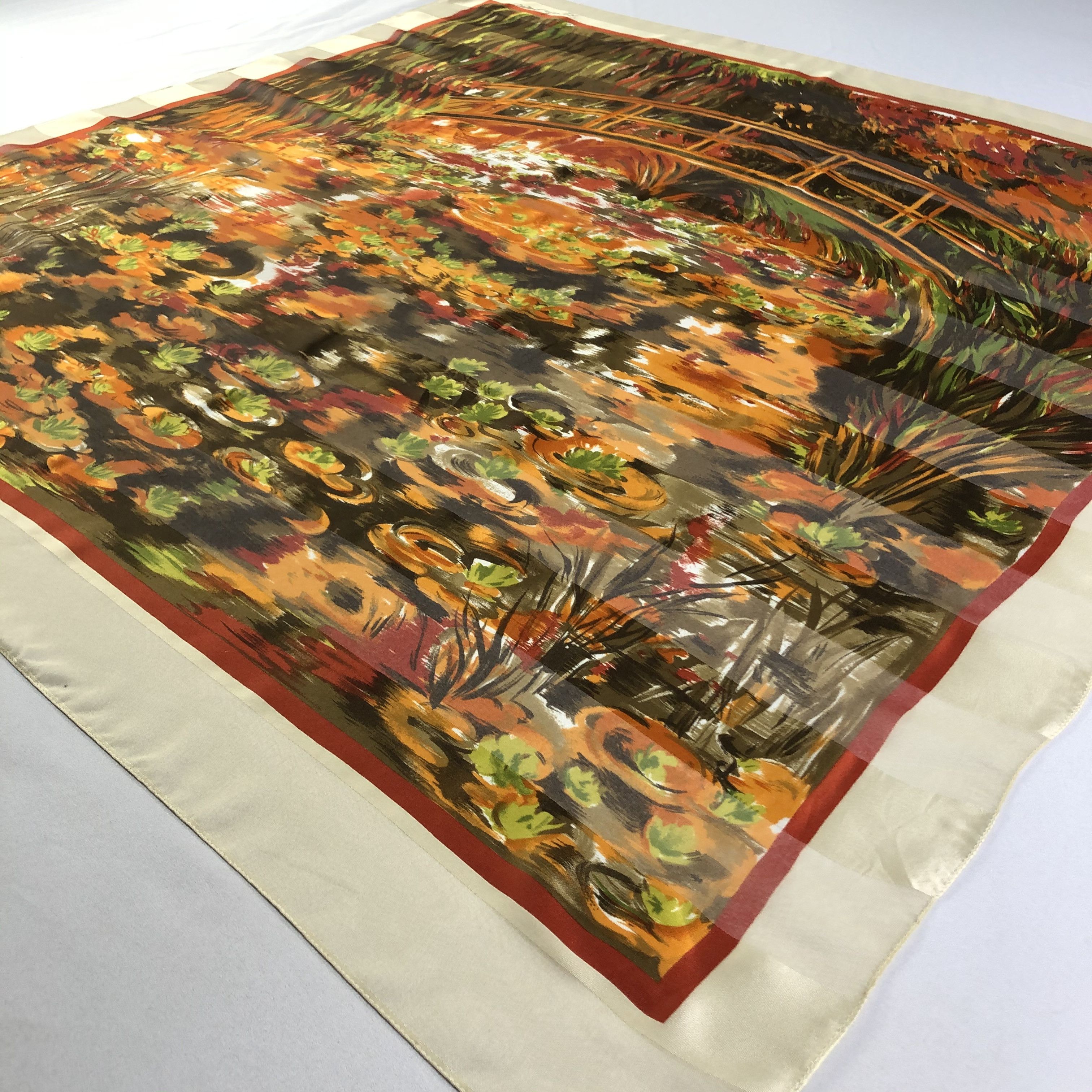 Vintage Vintage Laurent Monteil Paris Silk Scarf Size ONE SIZE - 4 Thumbnail
