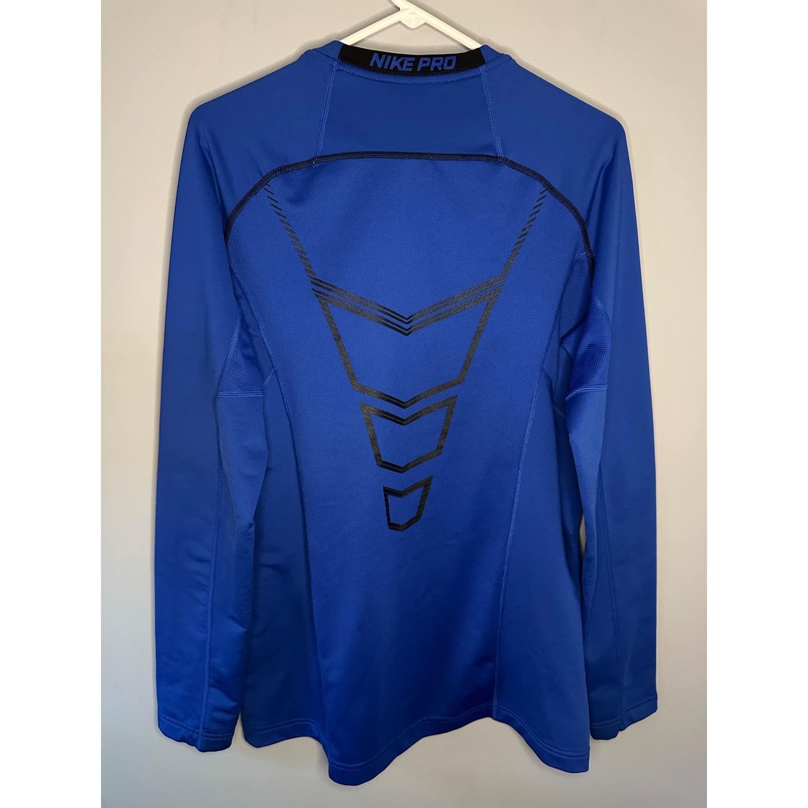 Nike Nike PRO Dri Fit Hyperwarm Fitted Compression Shirt Blue L Size US L / EU 52-54 / 3 - 7 Thumbnail