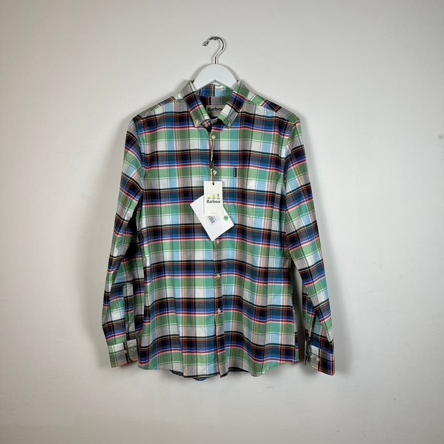 BNWT Barbour Plaid Check Button-Up Shirt