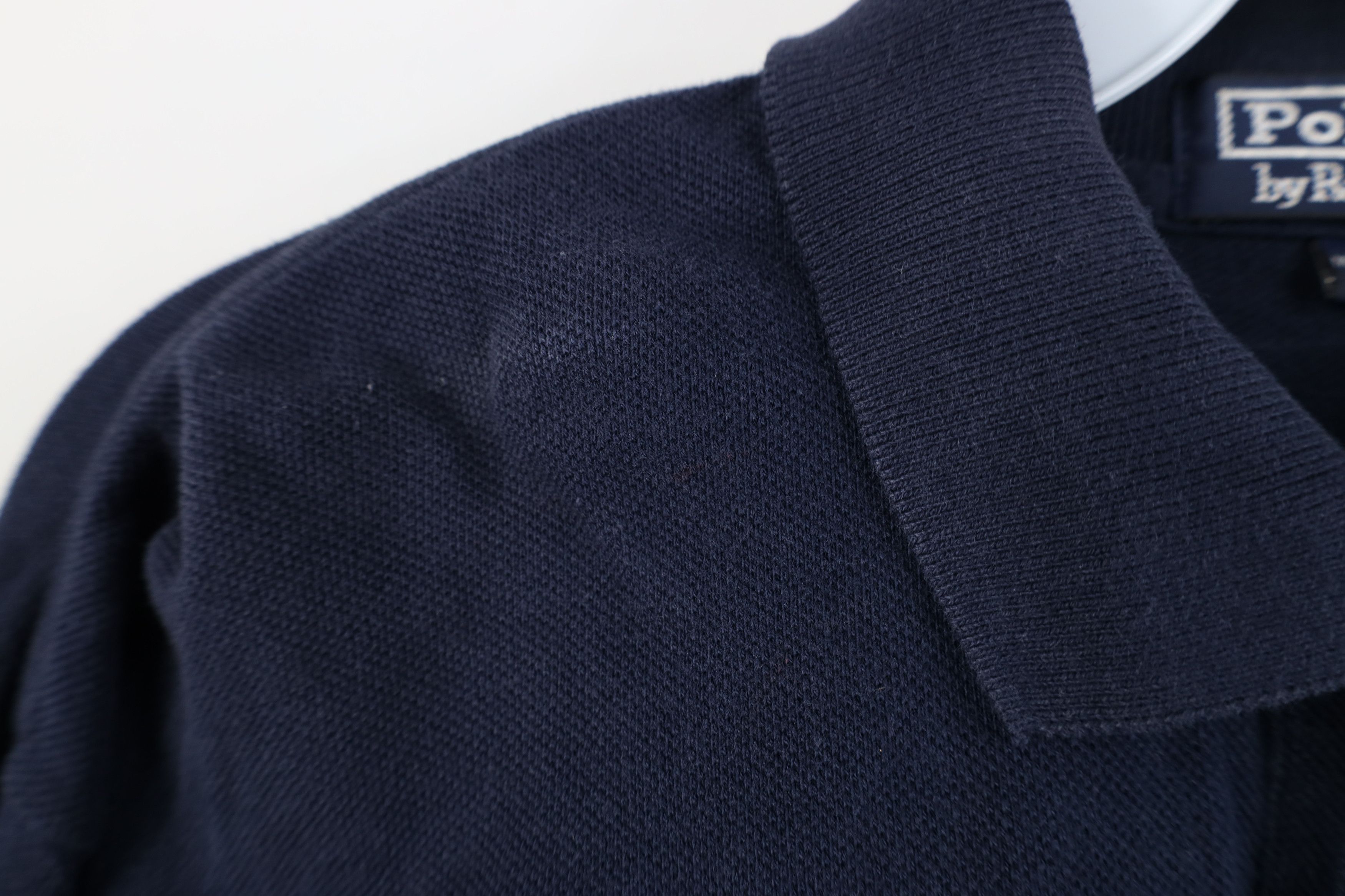 Ralph Lauren Vintage 90s Ralph Lauren Long Sleeve Rugby Polo Shirt Blue Size US S / EU 44-46 / 1 - 6 Thumbnail