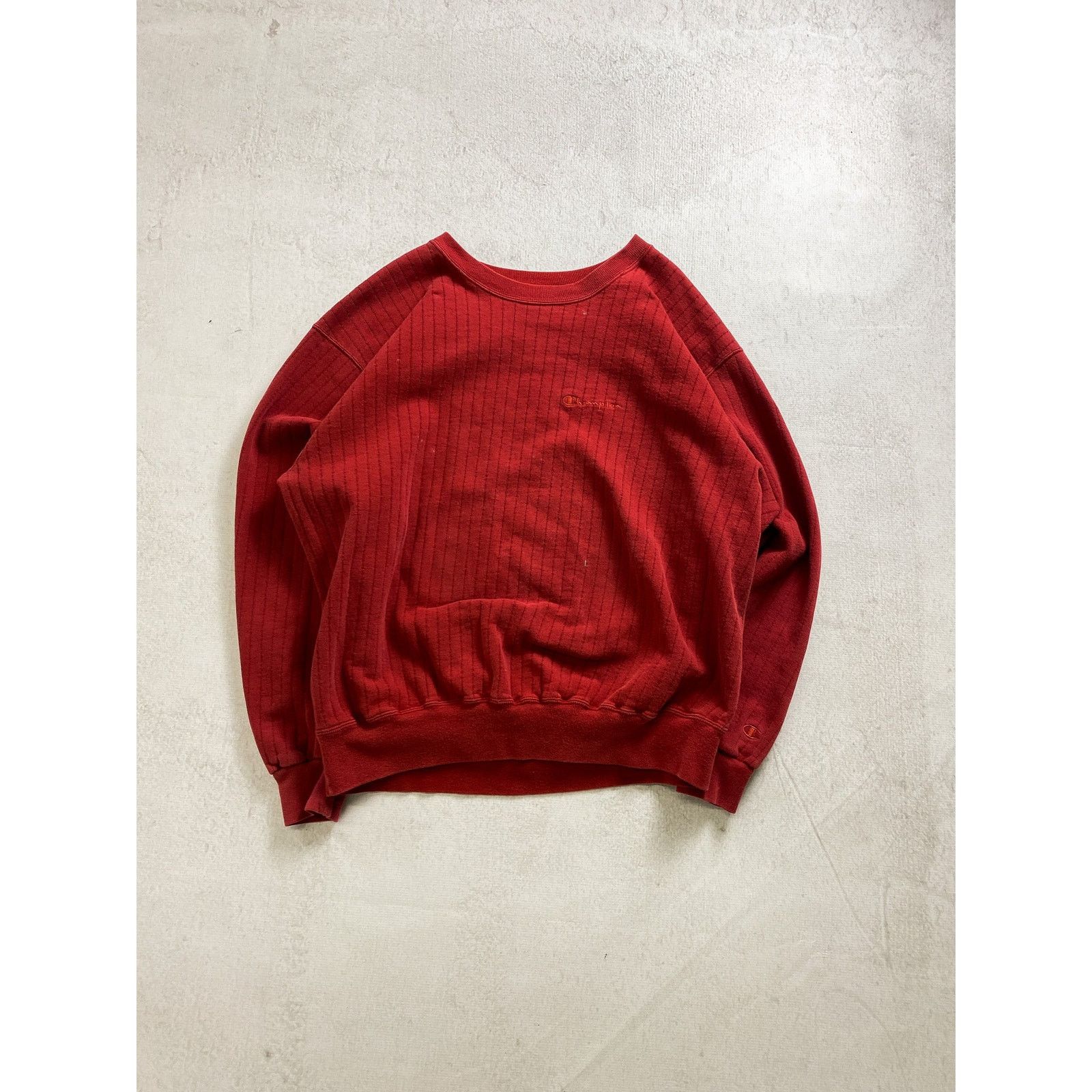 Champion Vintage 90s Champion Red Crewneck Sweatshirt - Men's XL Size US XL / EU 56 / 4 - 1 Thumbnail