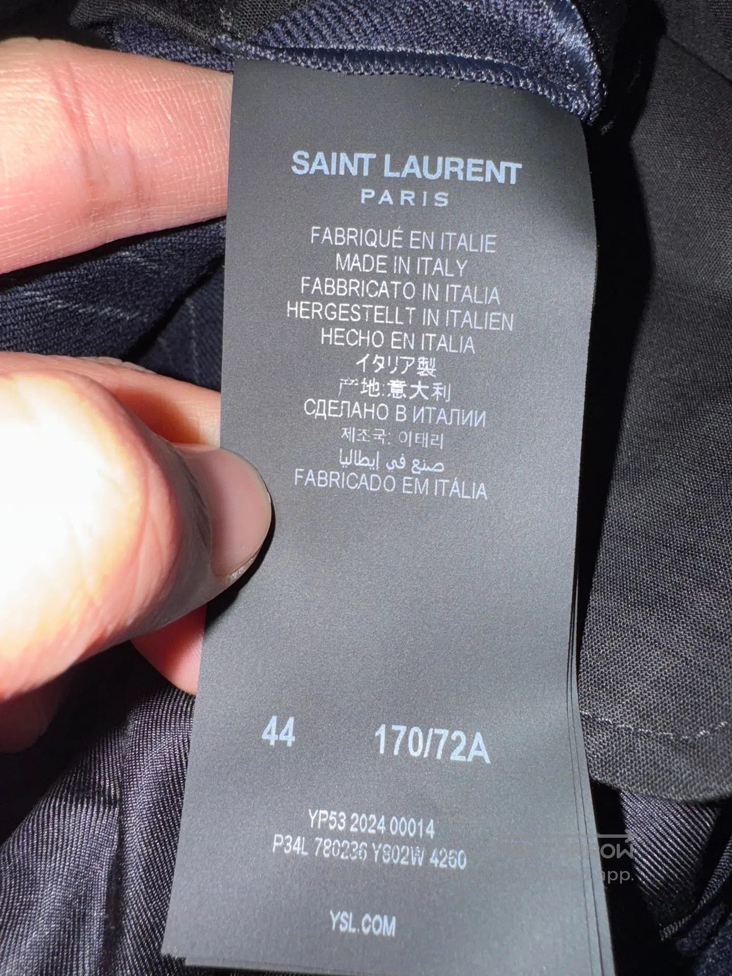 Saint Laurent Paris Saint Laurent Paris Double Pleat Flannel Trousers| Size US 28 / EU 44 - 5 Thumbnail