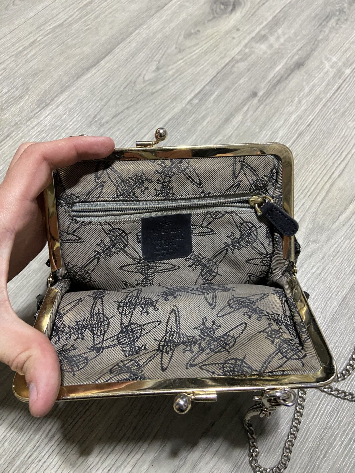 Vivienne Westwood Vivienne Westwood Archive Orb Croc-Embossed Granny Frame Size ONE SIZE - 10 Thumbnail