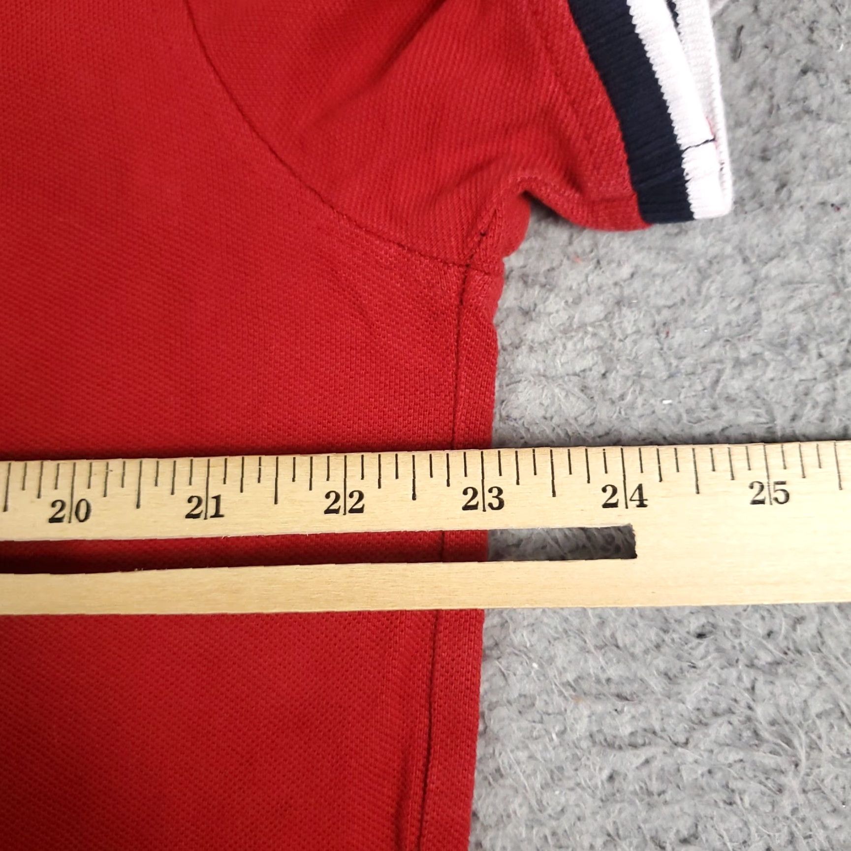 Tommy Hilfiger VINTAGE Tommy Hilfiger Polo Shirt Mens XL Red Solid Short Sleeve Casual 100% Cotton Logo Button Colllar Classic American Sports Mens Size US XL / EU 56 / 4 - 6 Thumbnail
